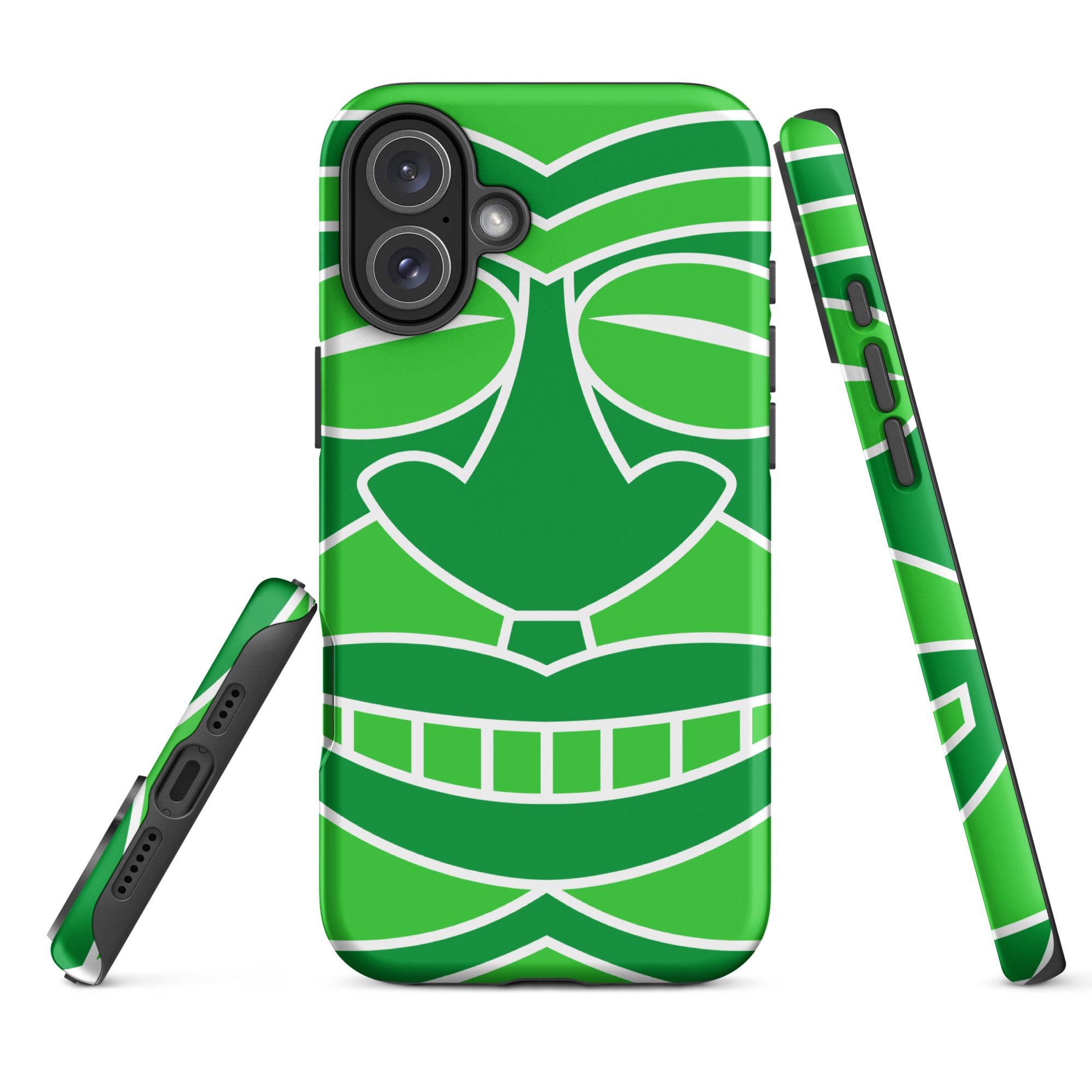 Tough Case for iPhone® Totem Mask Green