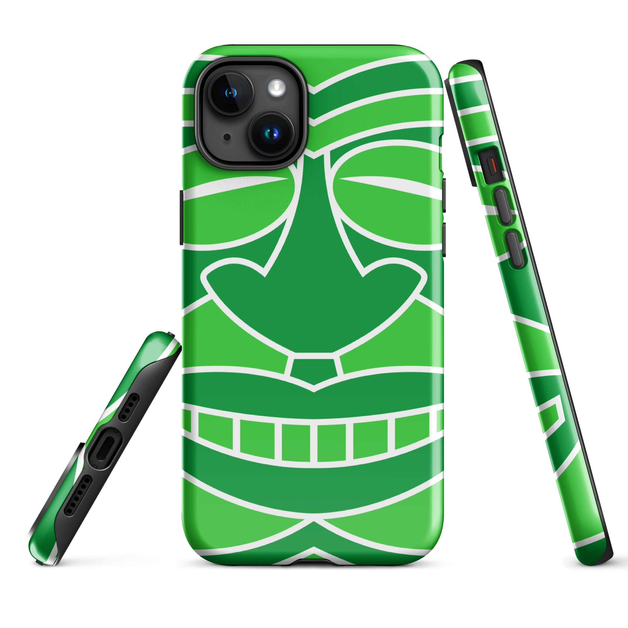 Tough Case for iPhone® Totem Mask Green