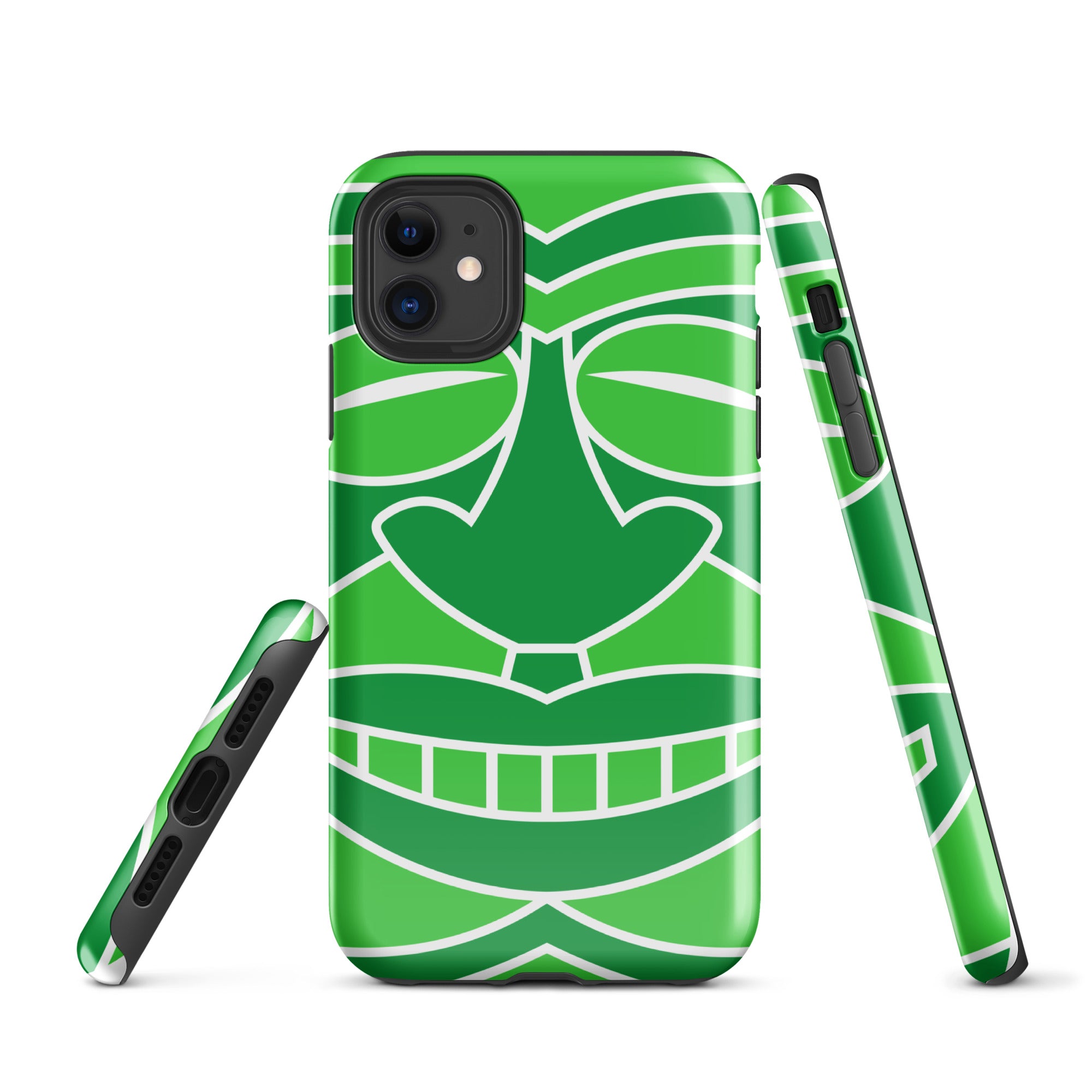 Tough Case for iPhone® Totem Mask Green