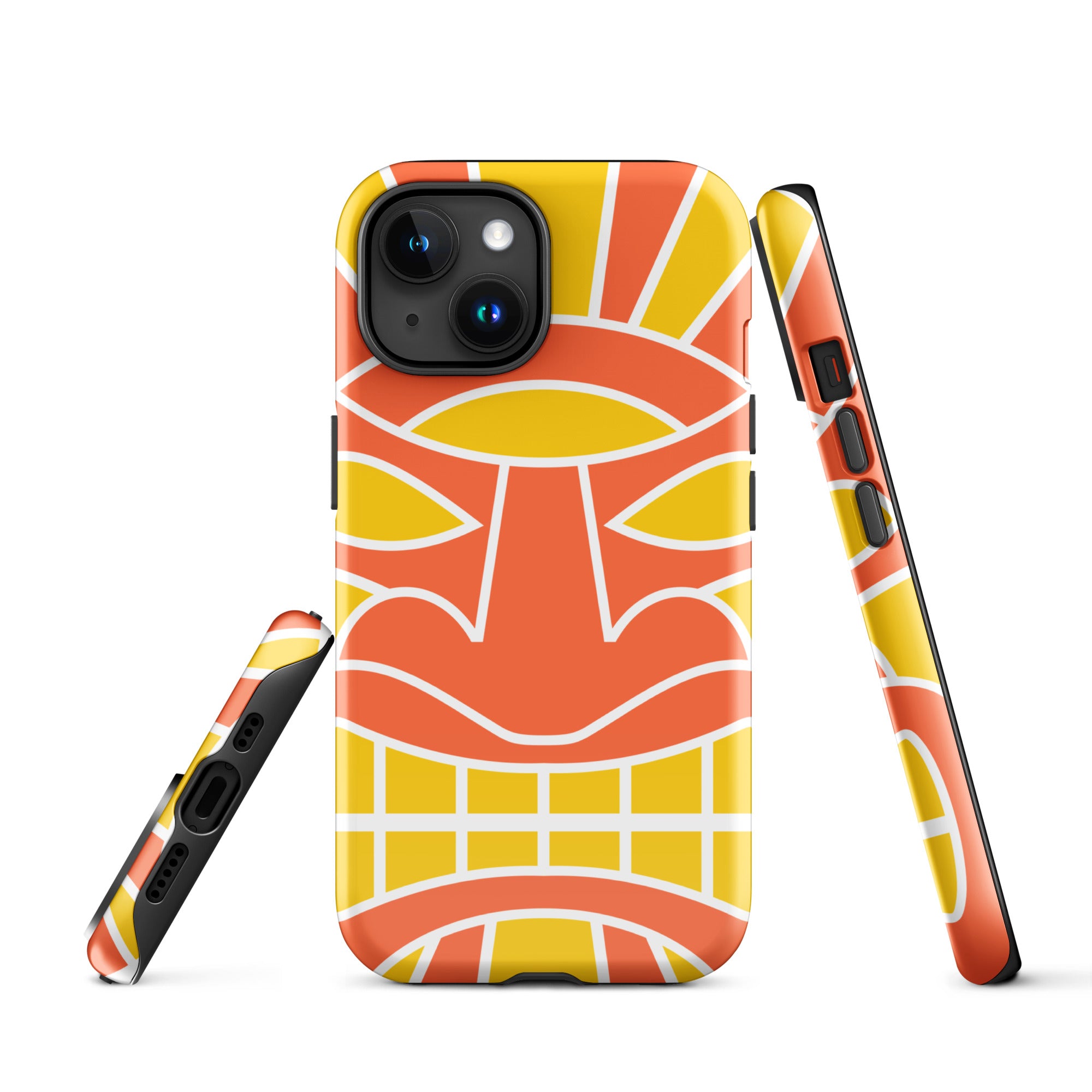 Tough Case for iPhone® Totem Mask Orange