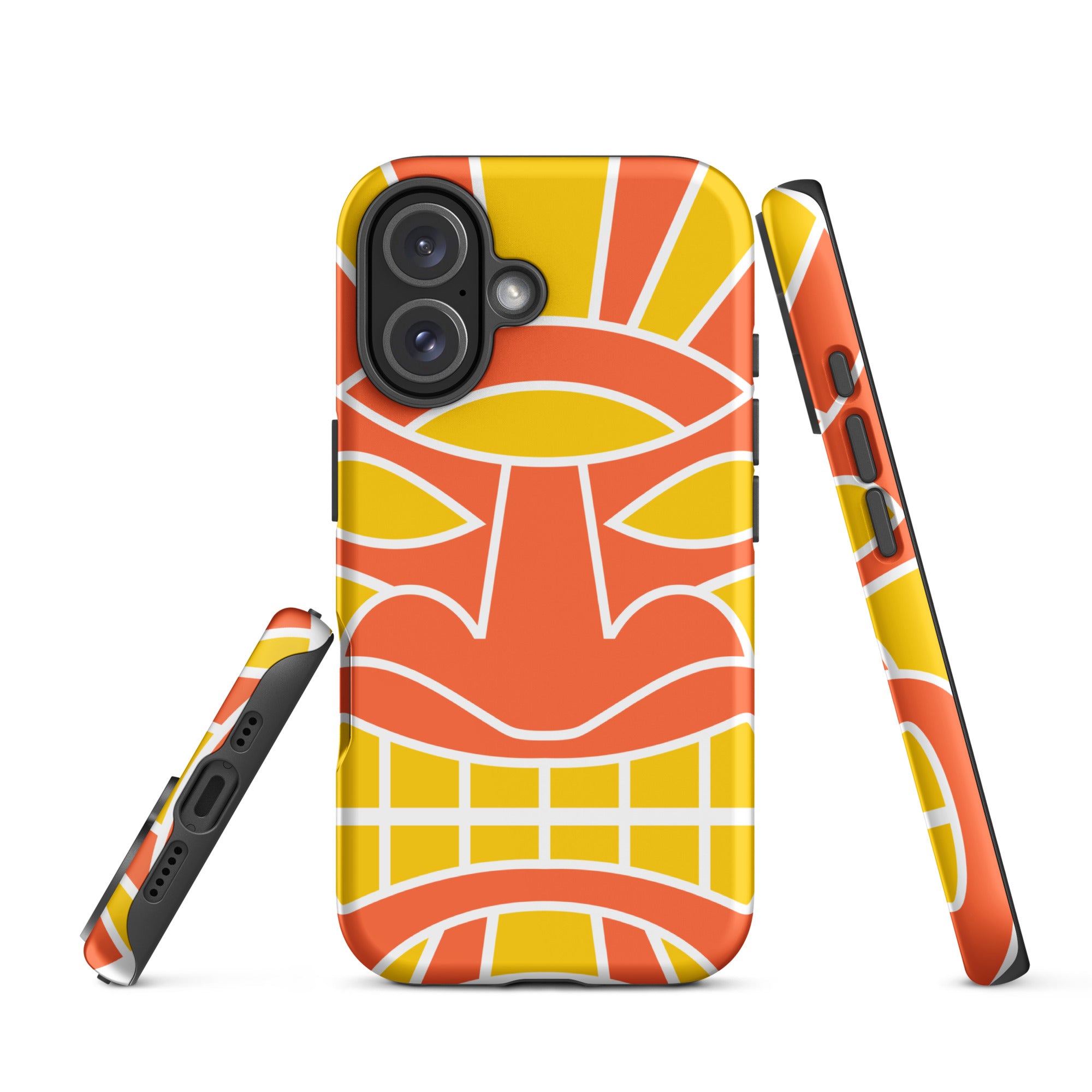 Tough Case for iPhone® Totem Mask Orange