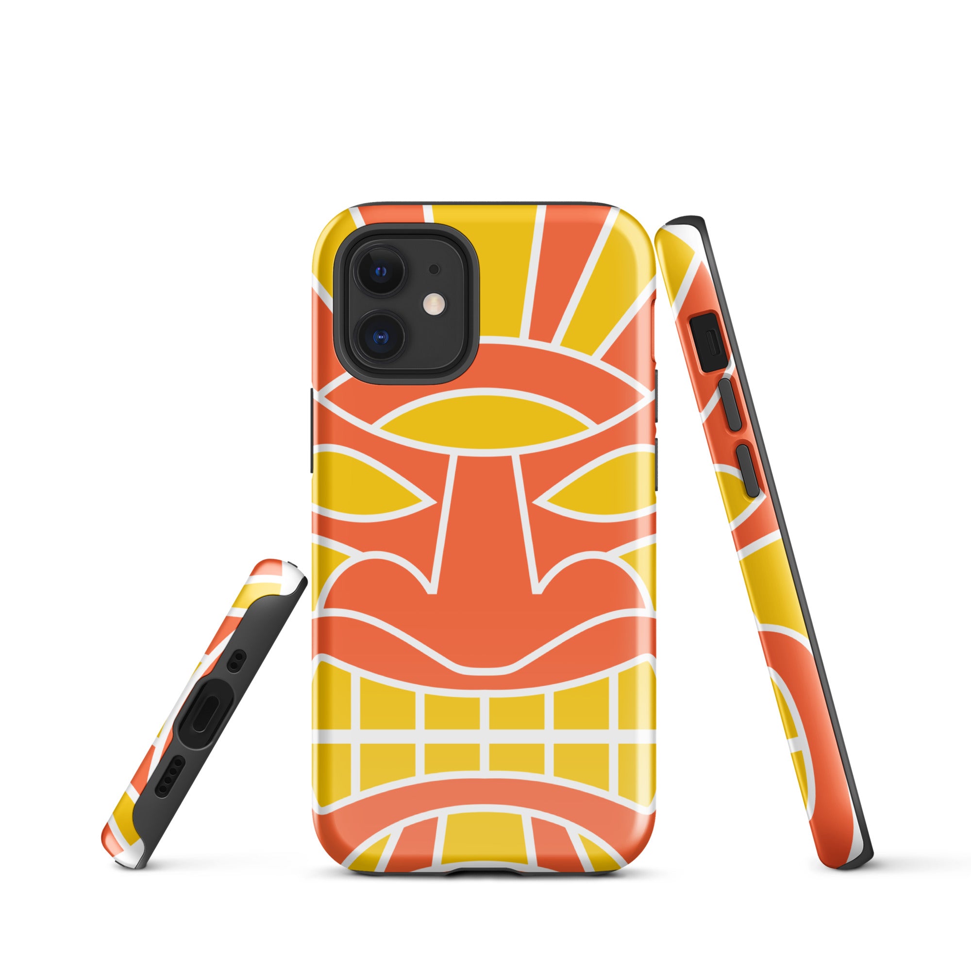 Tough Case for iPhone® Totem Mask Orange