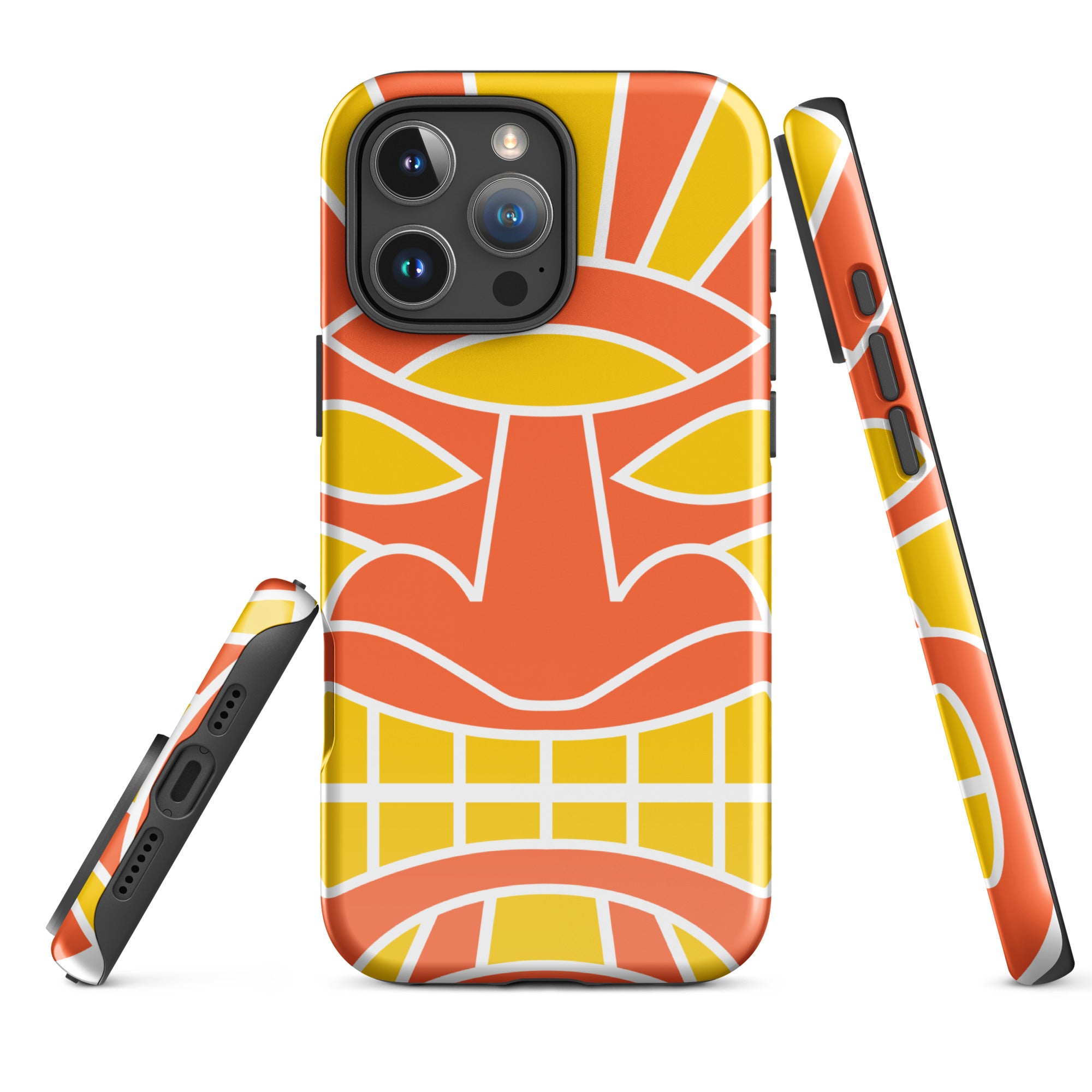 Tough Case for iPhone® Totem Mask Orange