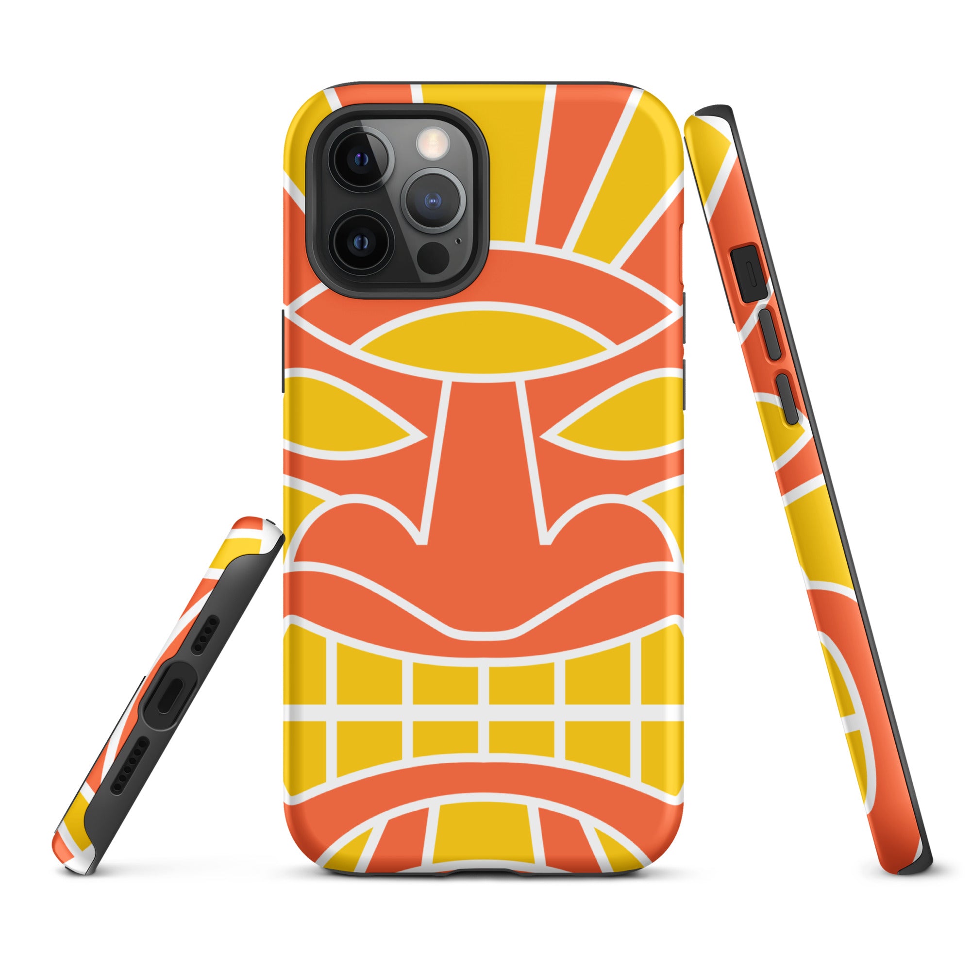 Tough Case for iPhone® Totem Mask Orange