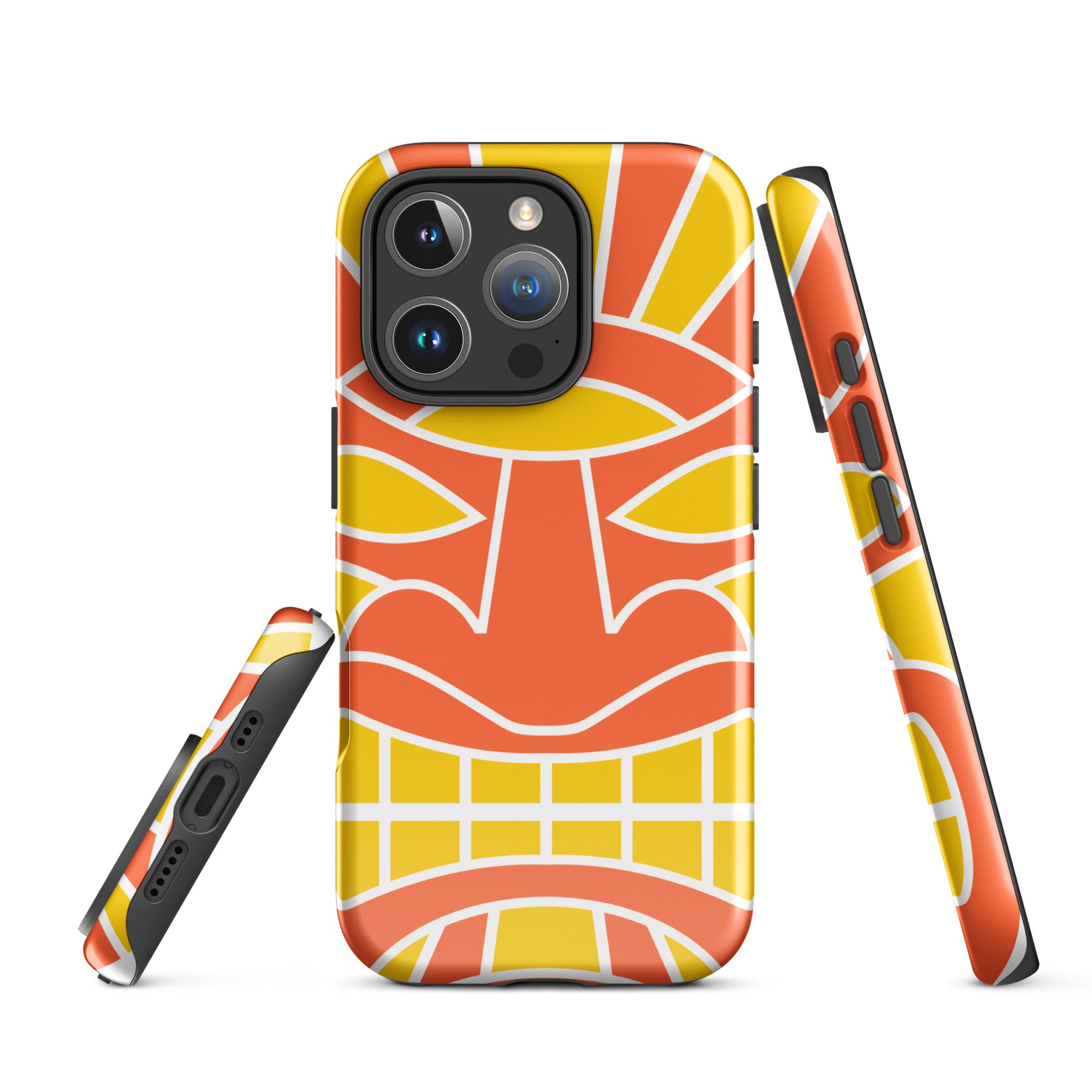 Tough Case for iPhone® Totem Mask Orange