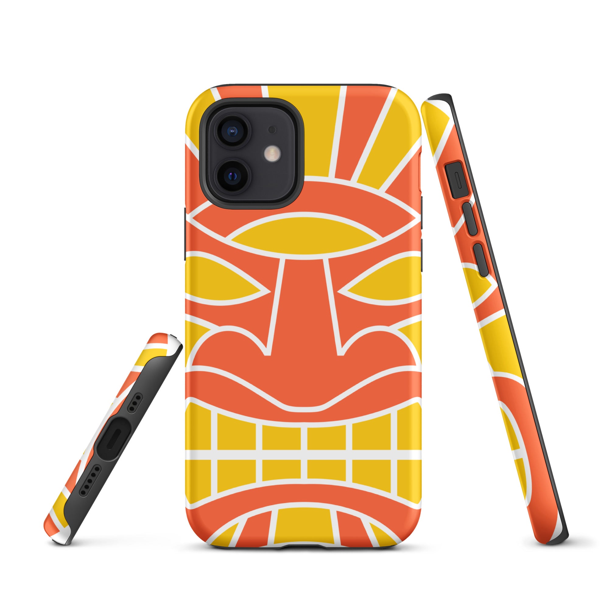 Tough Case for iPhone® Totem Mask Orange
