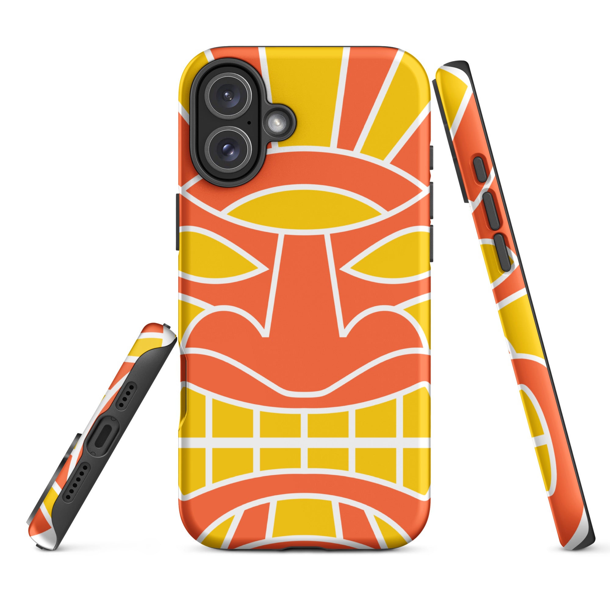 Tough Case for iPhone® Totem Mask Orange