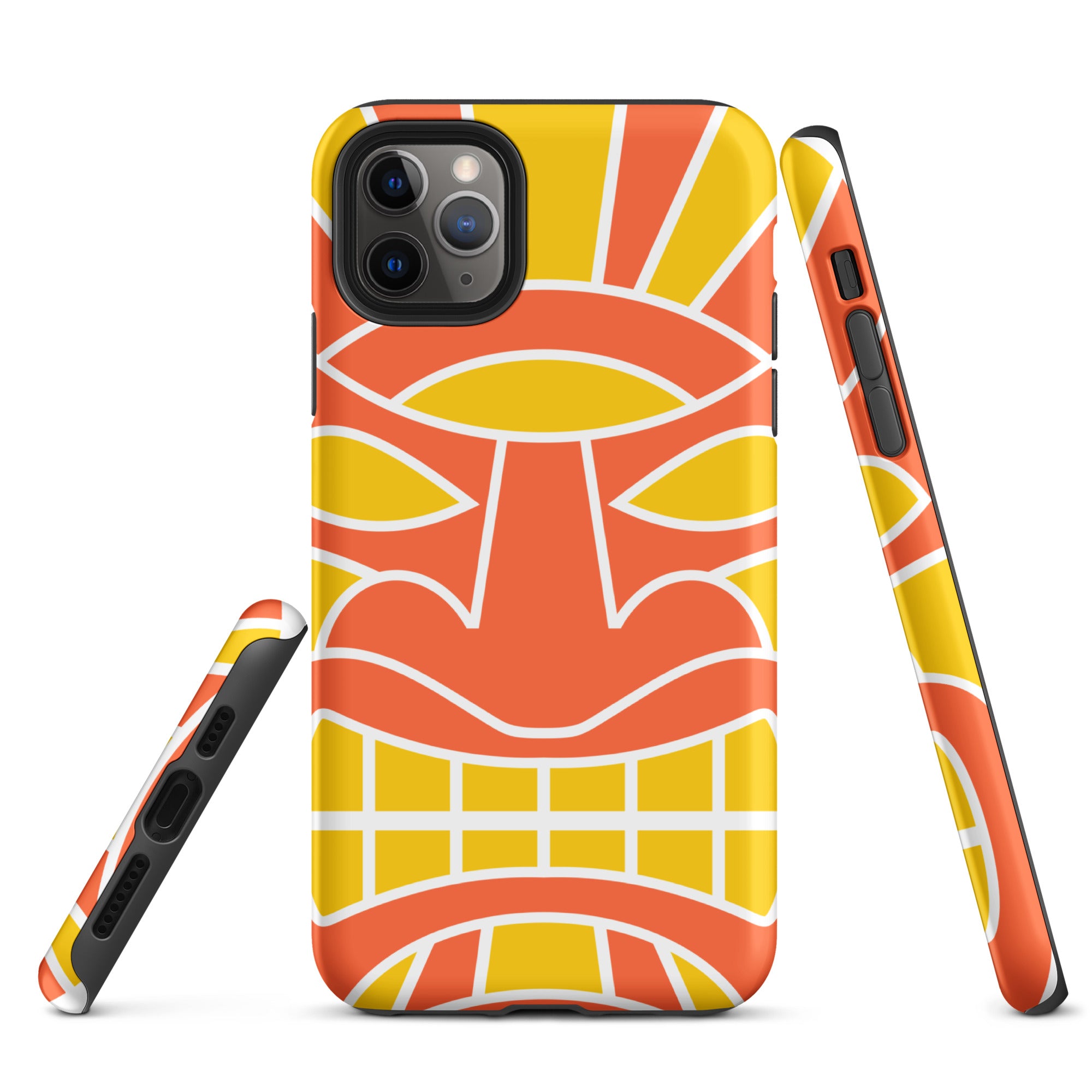 Tough Case for iPhone® Totem Mask Orange