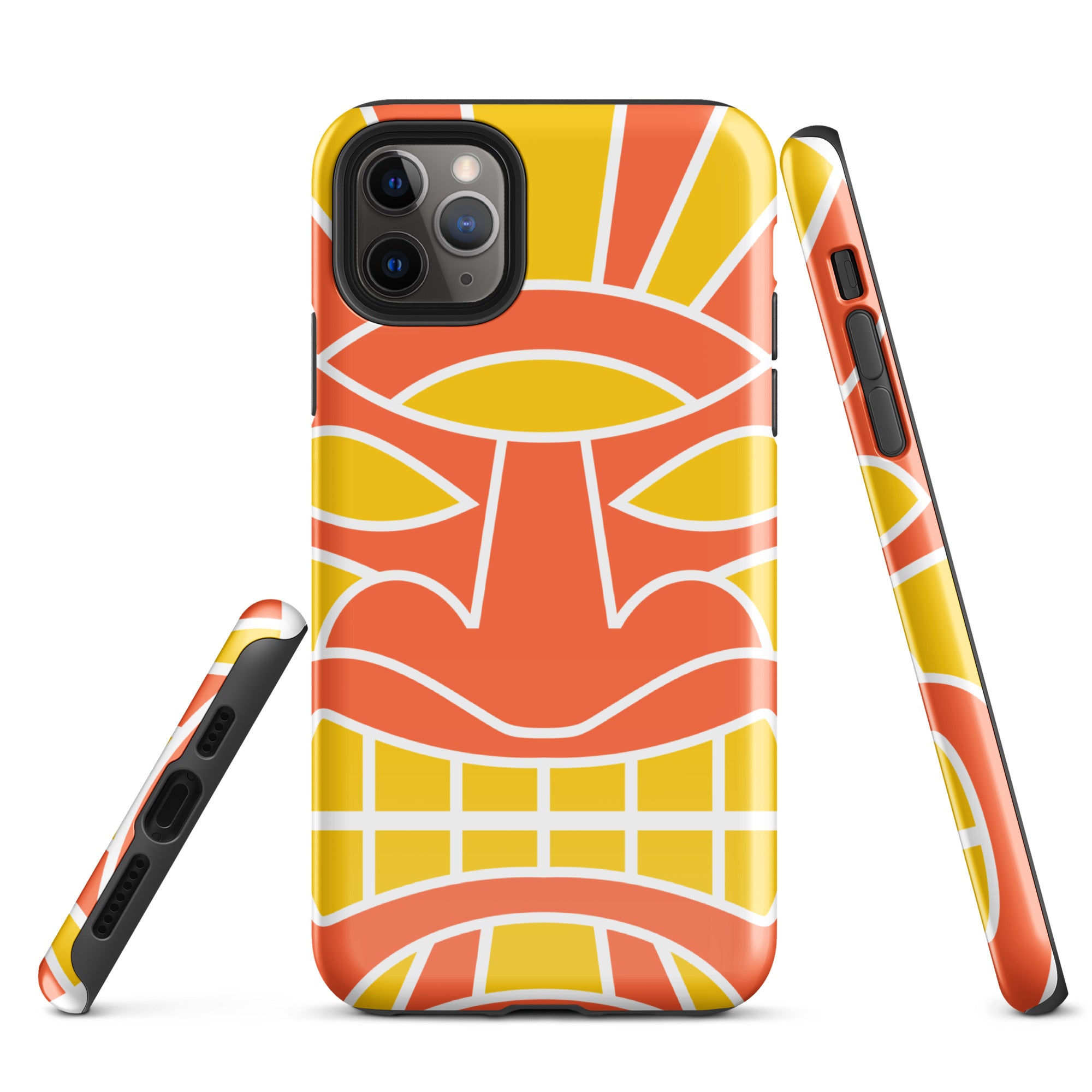 Tough Case for iPhone® Totem Mask Orange