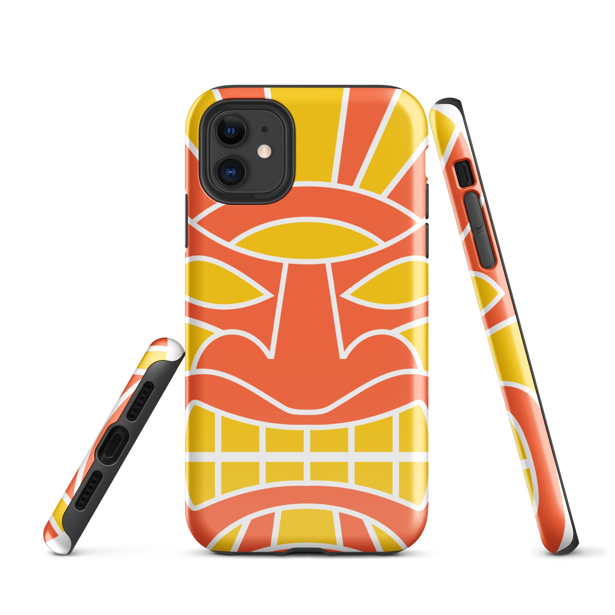 Tough Case for iPhone® Totem Mask Orange