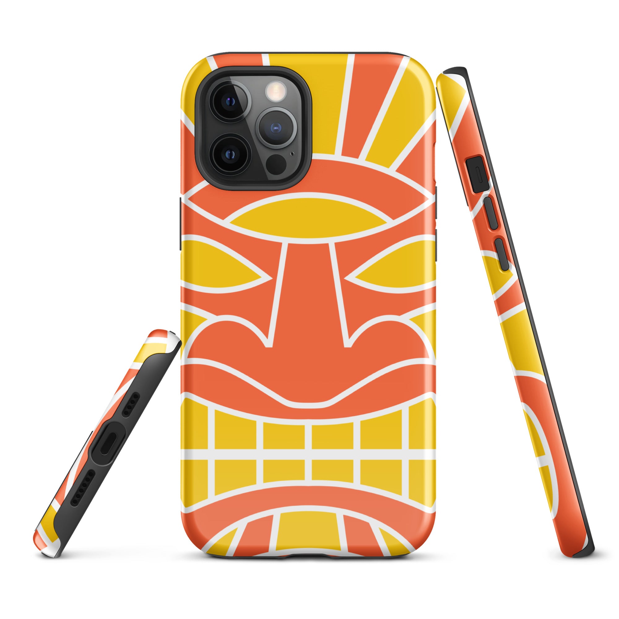 Tough Case for iPhone® Totem Mask Orange