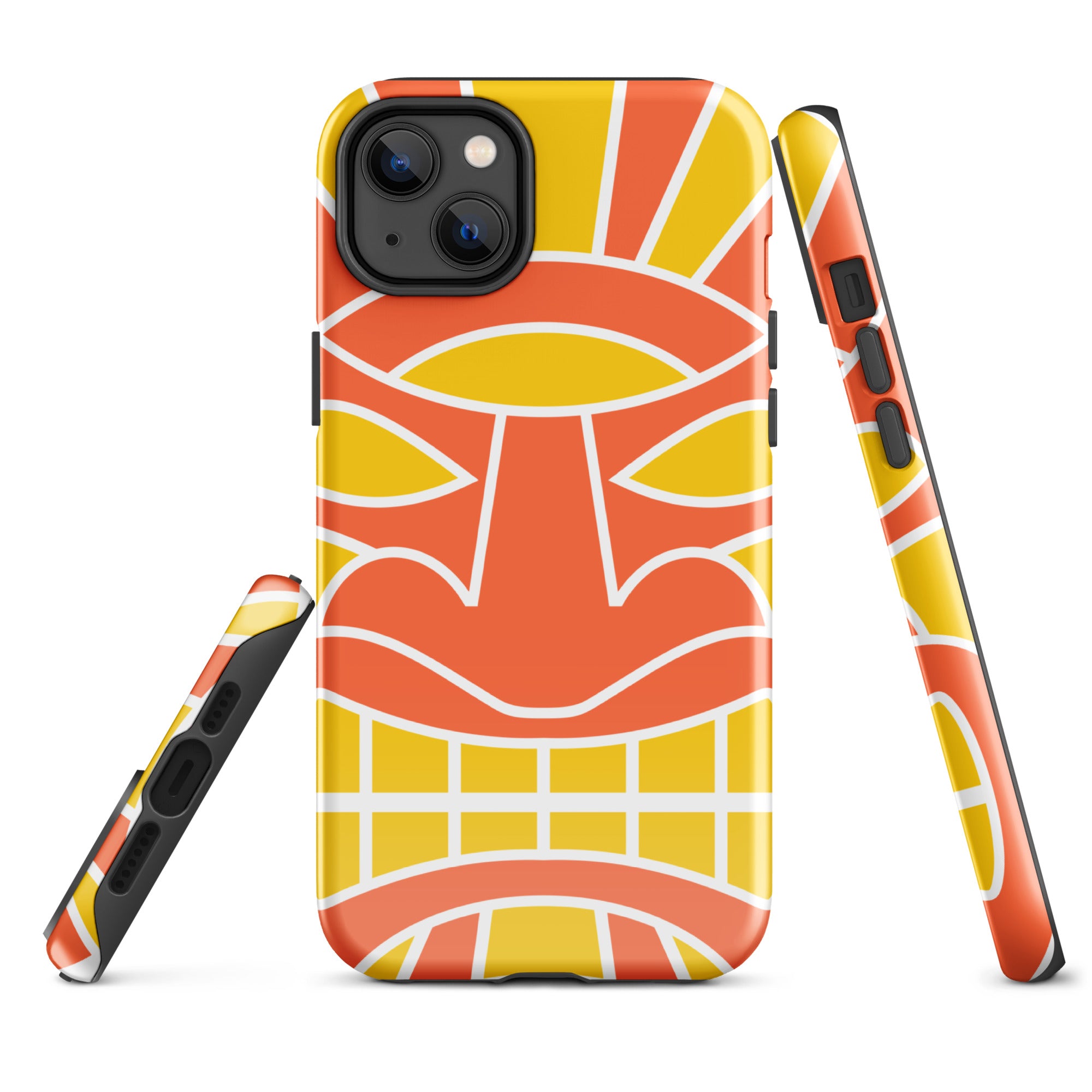 Tough Case for iPhone® Totem Mask Orange