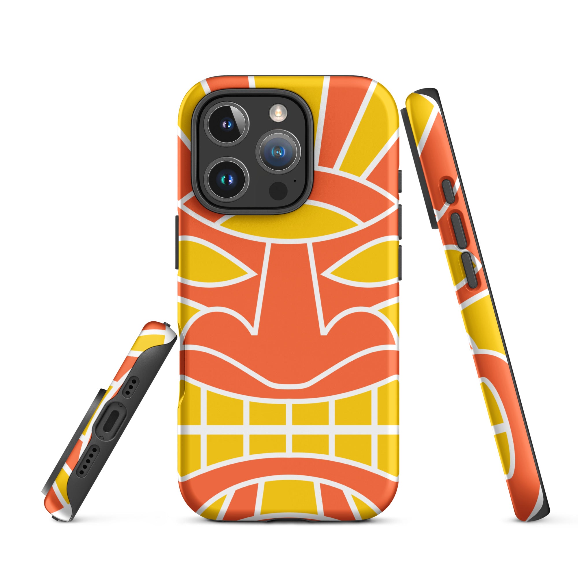 Tough Case for iPhone® Totem Mask Orange