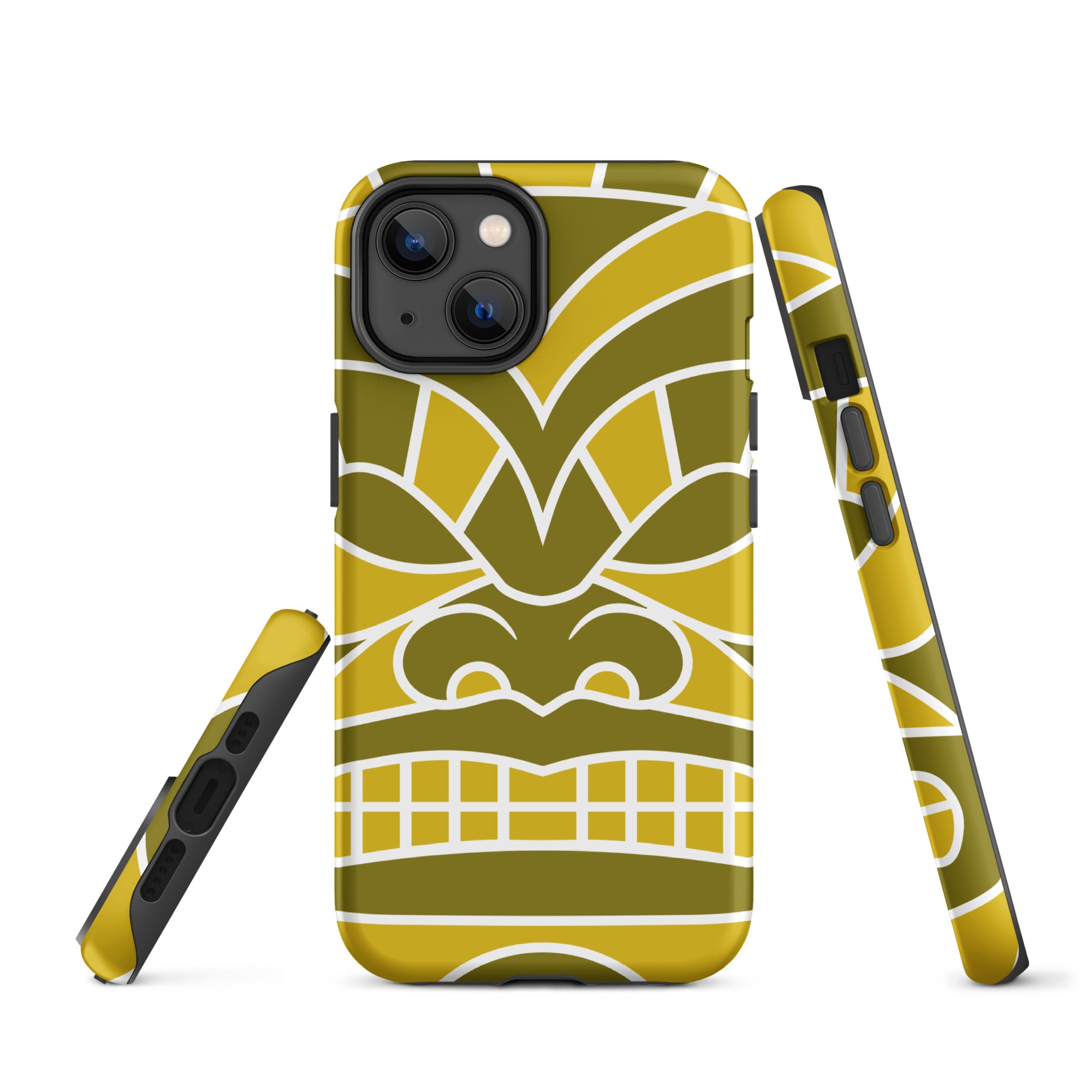 Tough Case for iPhone® Totem Mask Yellow