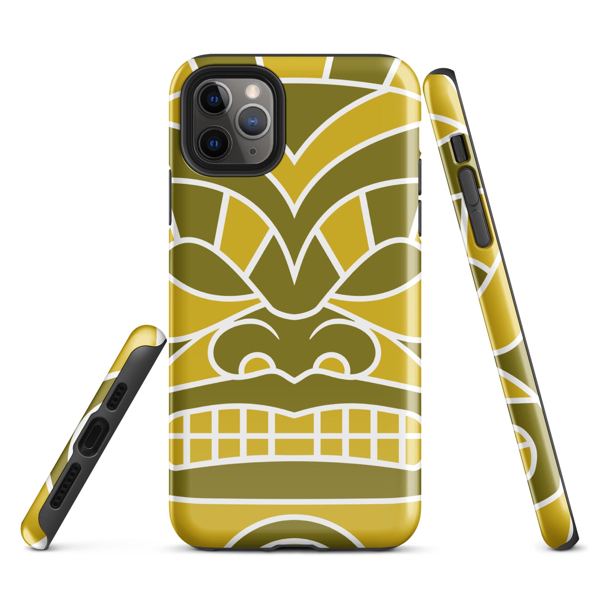 Tough Case for iPhone® Totem Mask Yellow