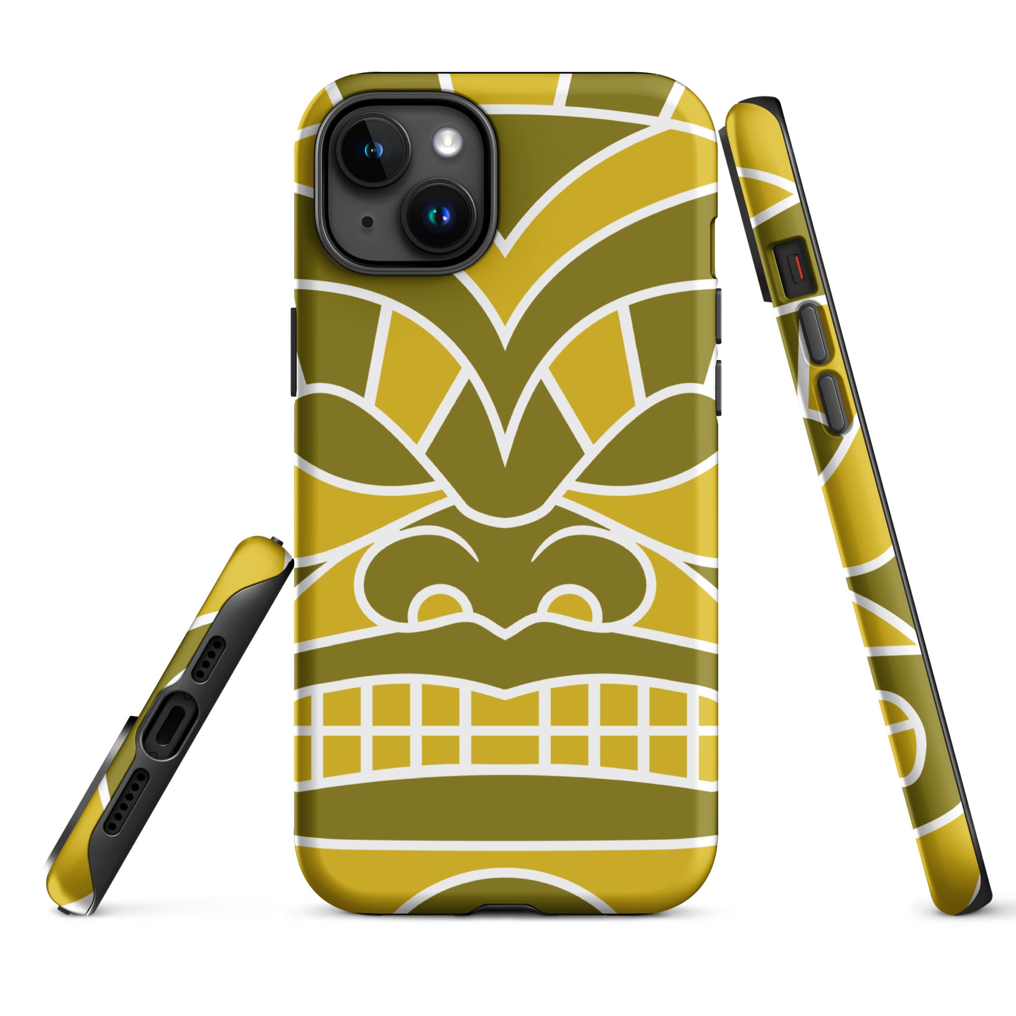 Tough Case for iPhone® Totem Mask Yellow