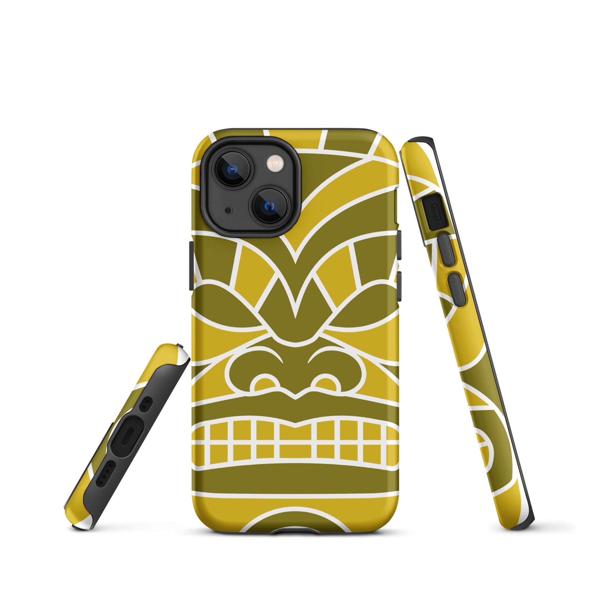 Tough Case for iPhone® Totem Mask Yellow