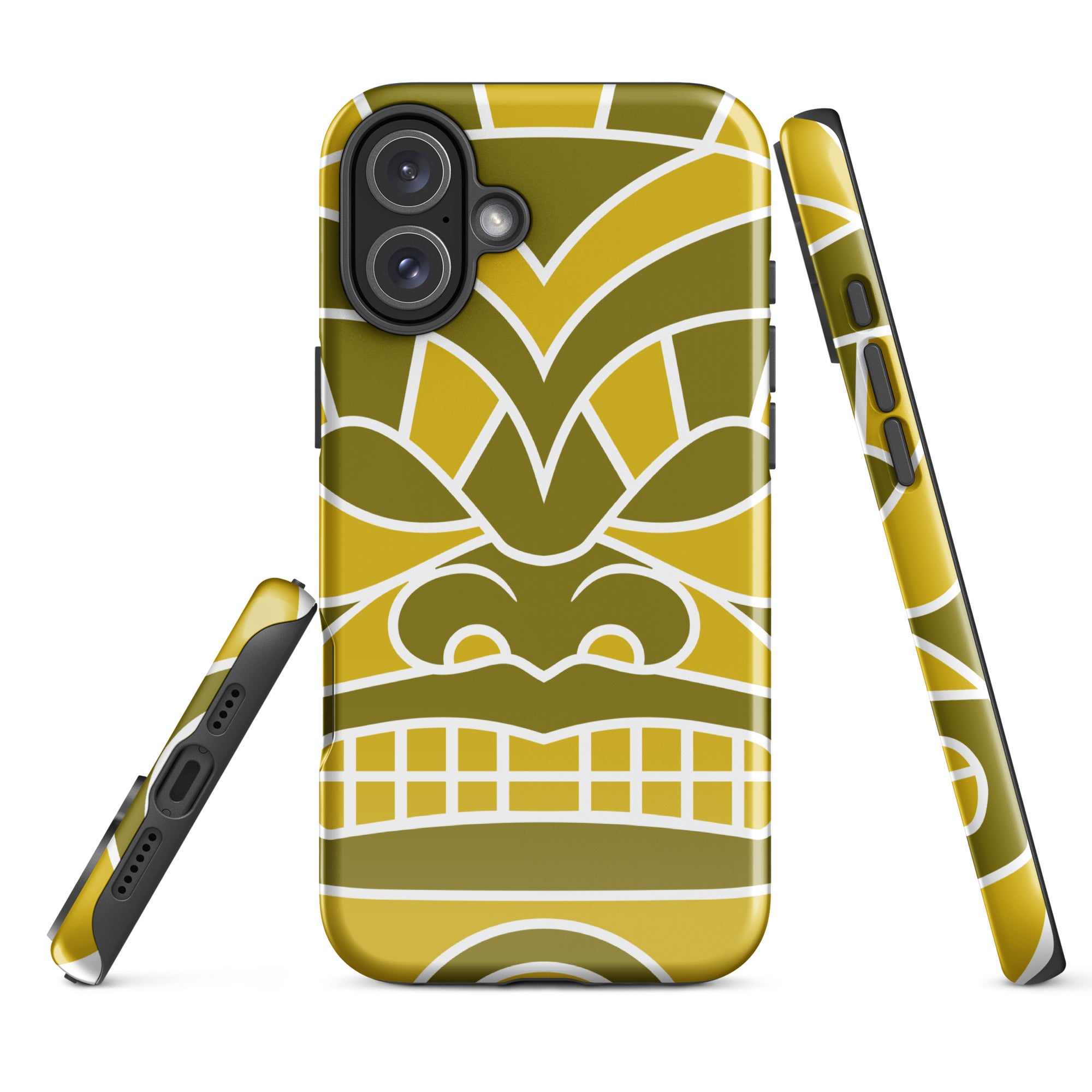 Tough Case for iPhone® Totem Mask Yellow