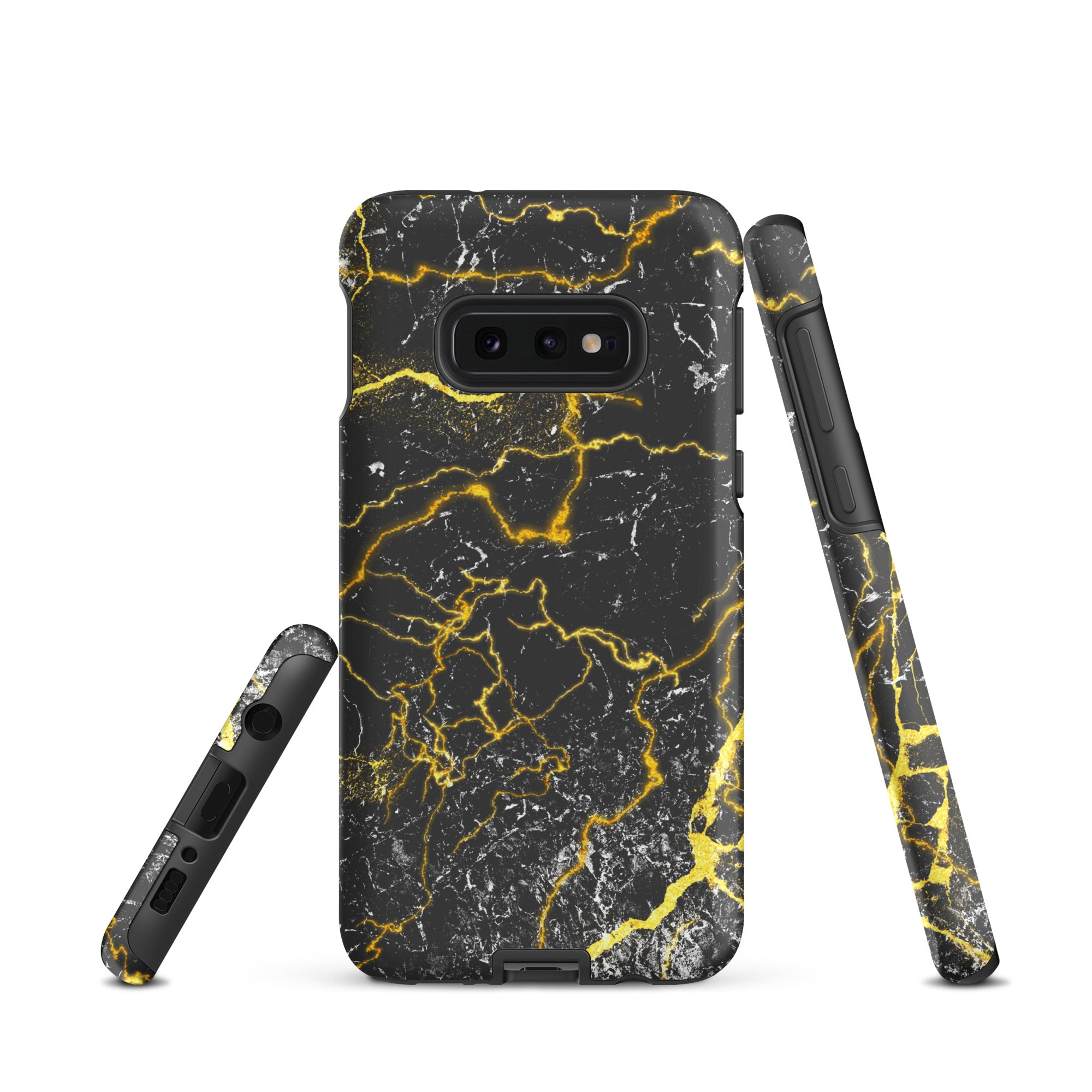 Tough case for Samsung® Marble Black and Gold