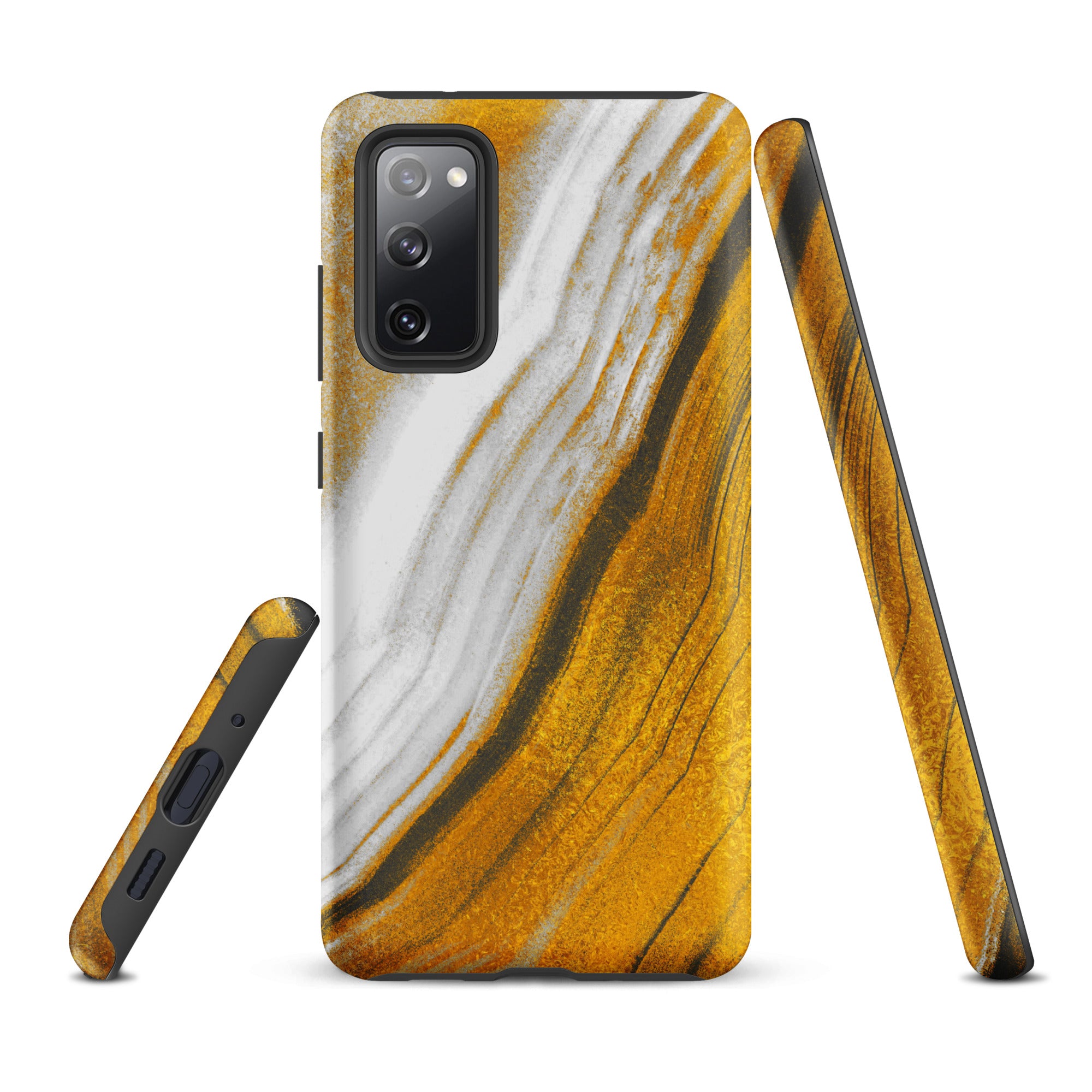 Tough case for Samsung® Marble Brown and White