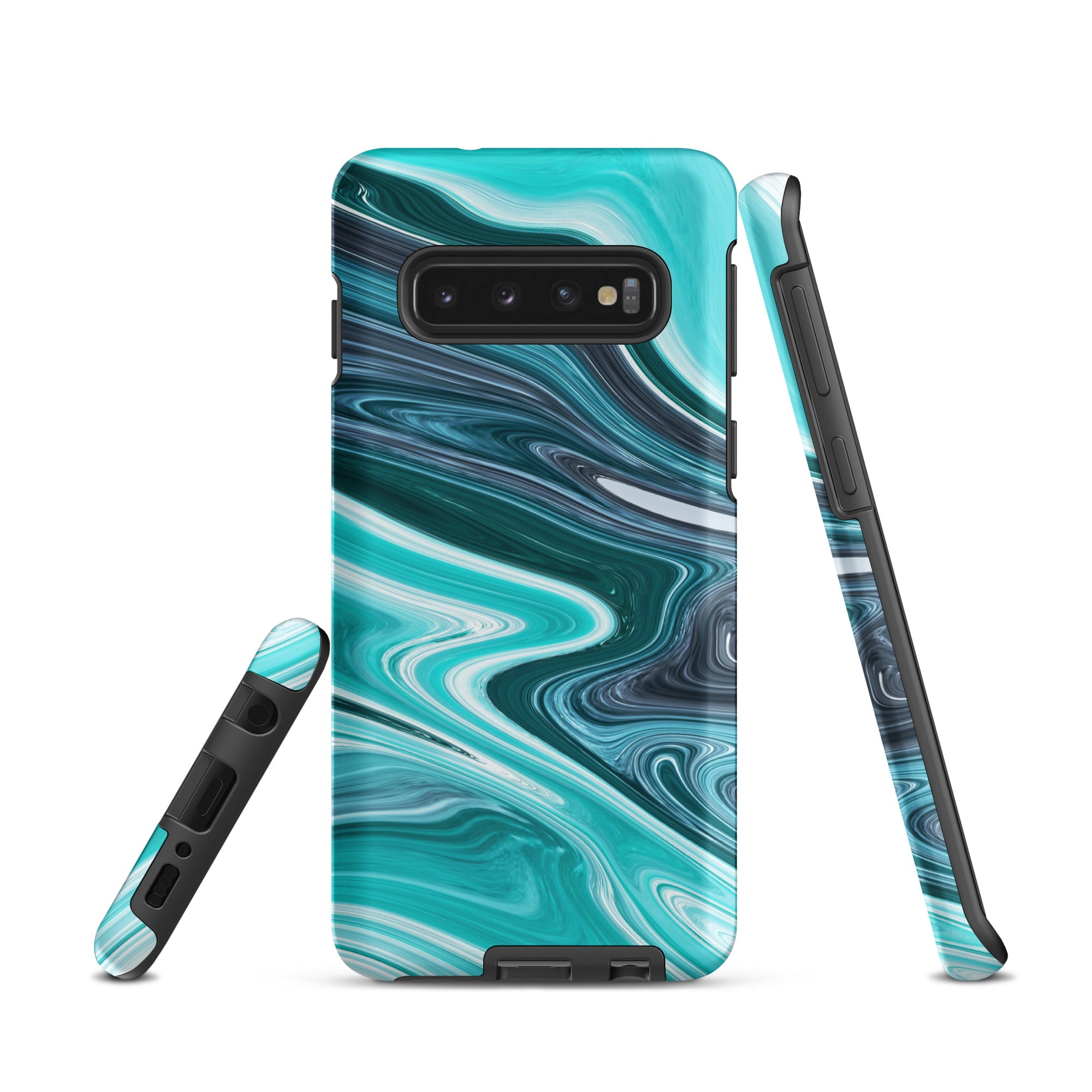 Tough case for Samsung® Marble Cyan
