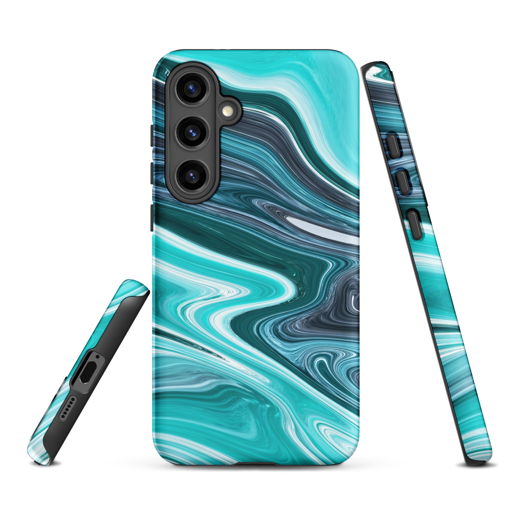 Tough case for Samsung® Marble Cyan