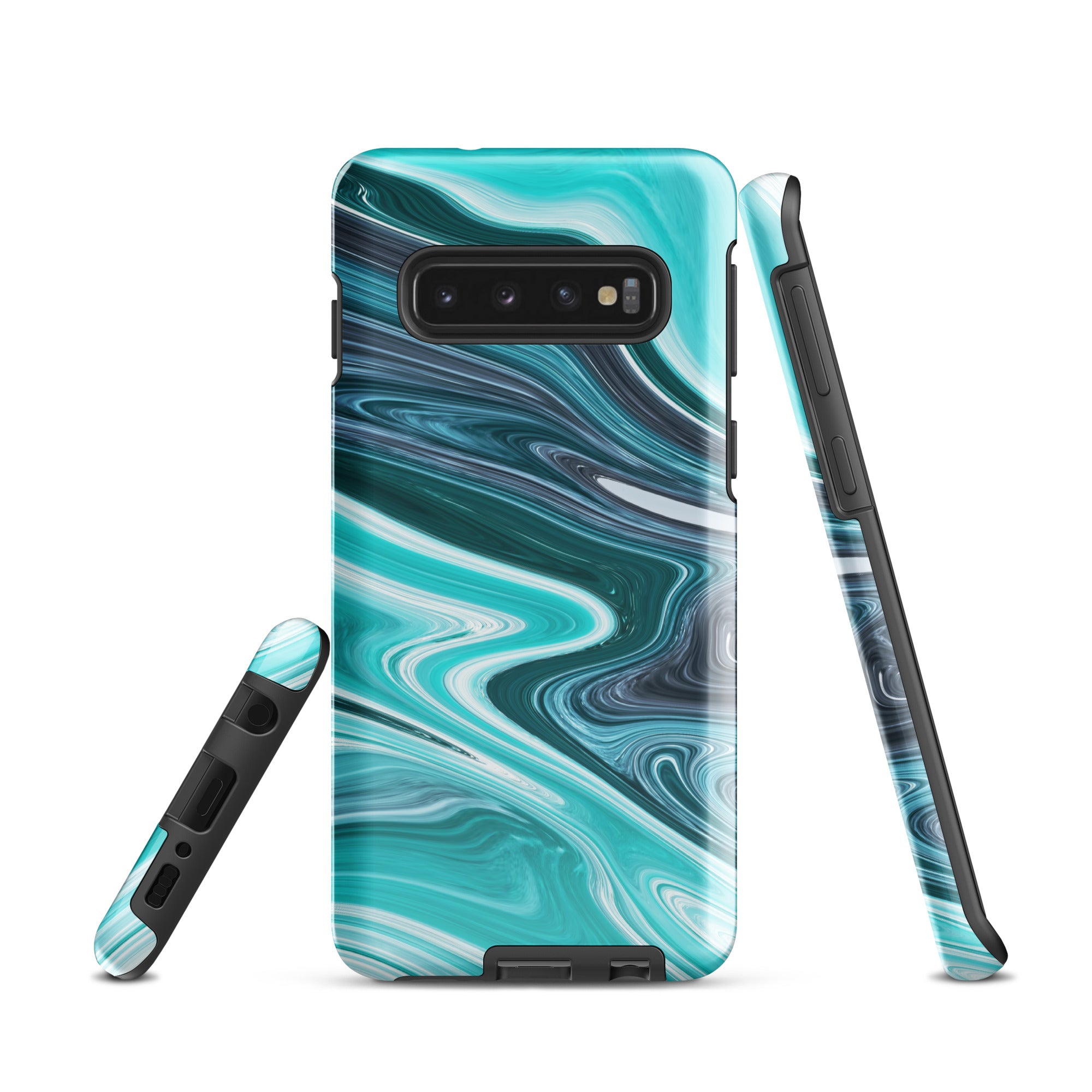 Tough case for Samsung® Marble Cyan