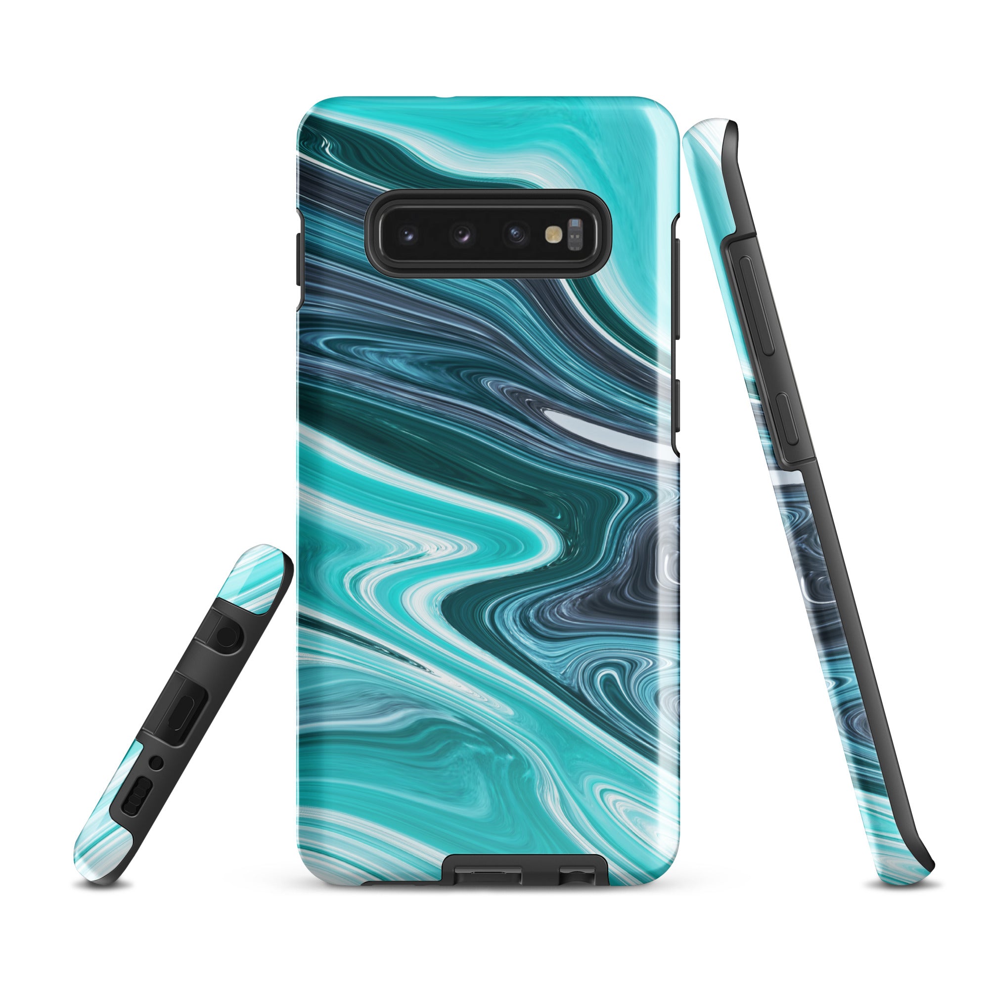 Tough case for Samsung® Marble Cyan