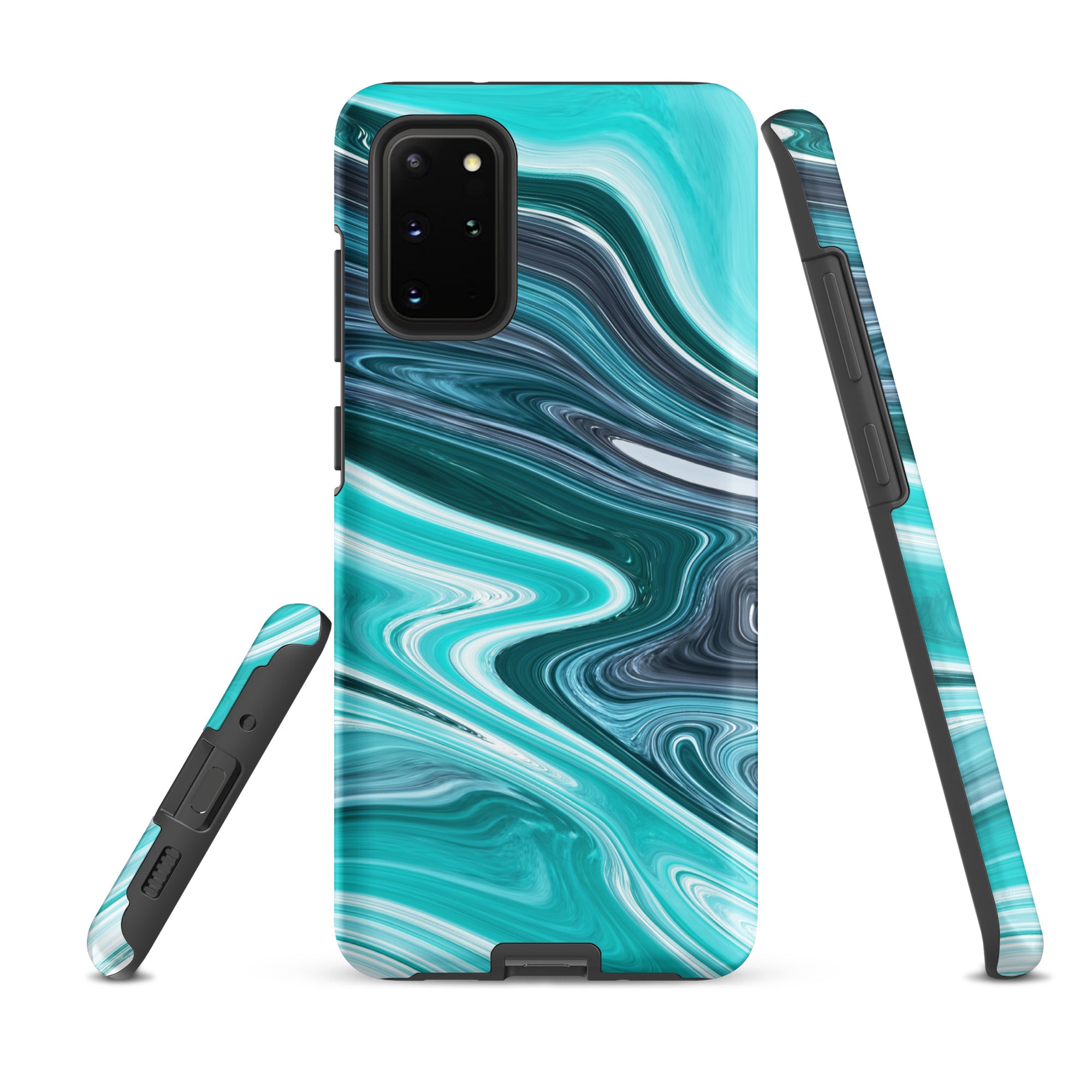 Tough case for Samsung® Marble Cyan
