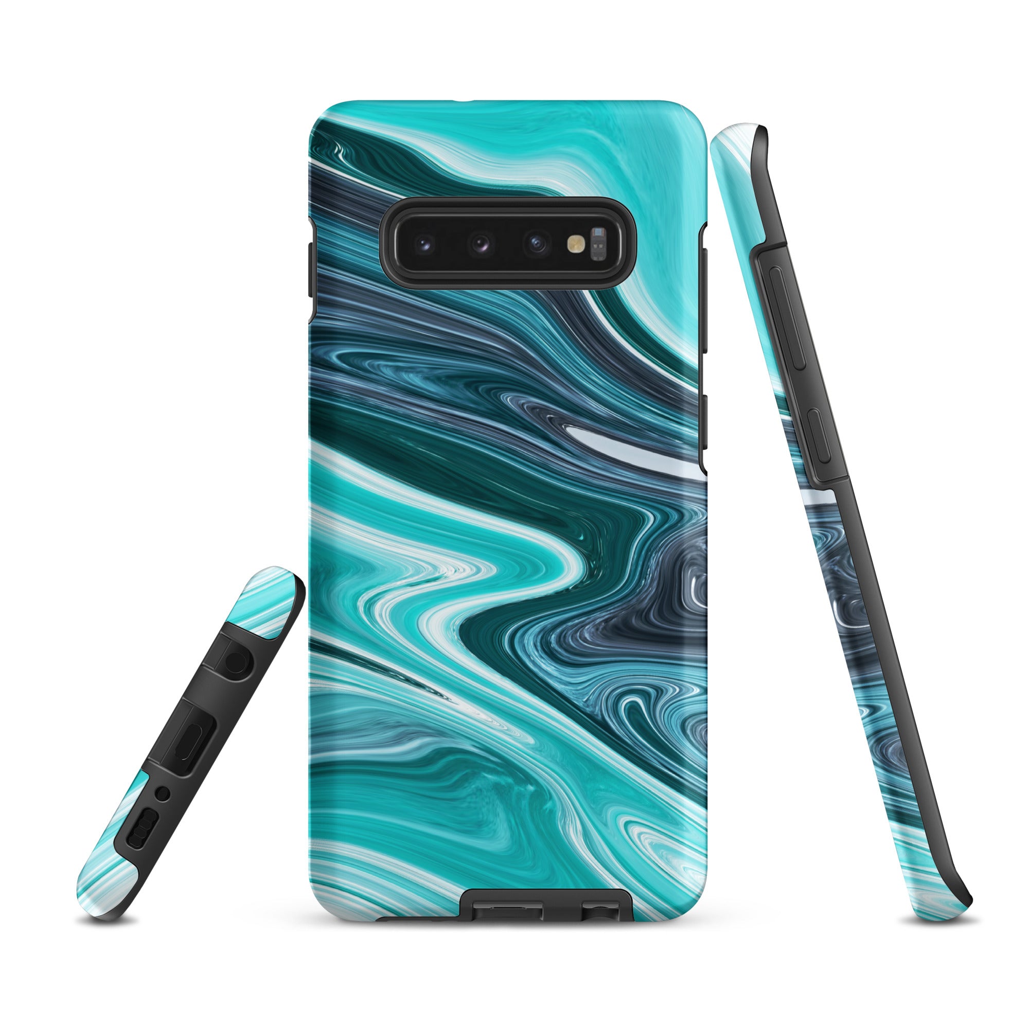 Tough case for Samsung® Marble Cyan