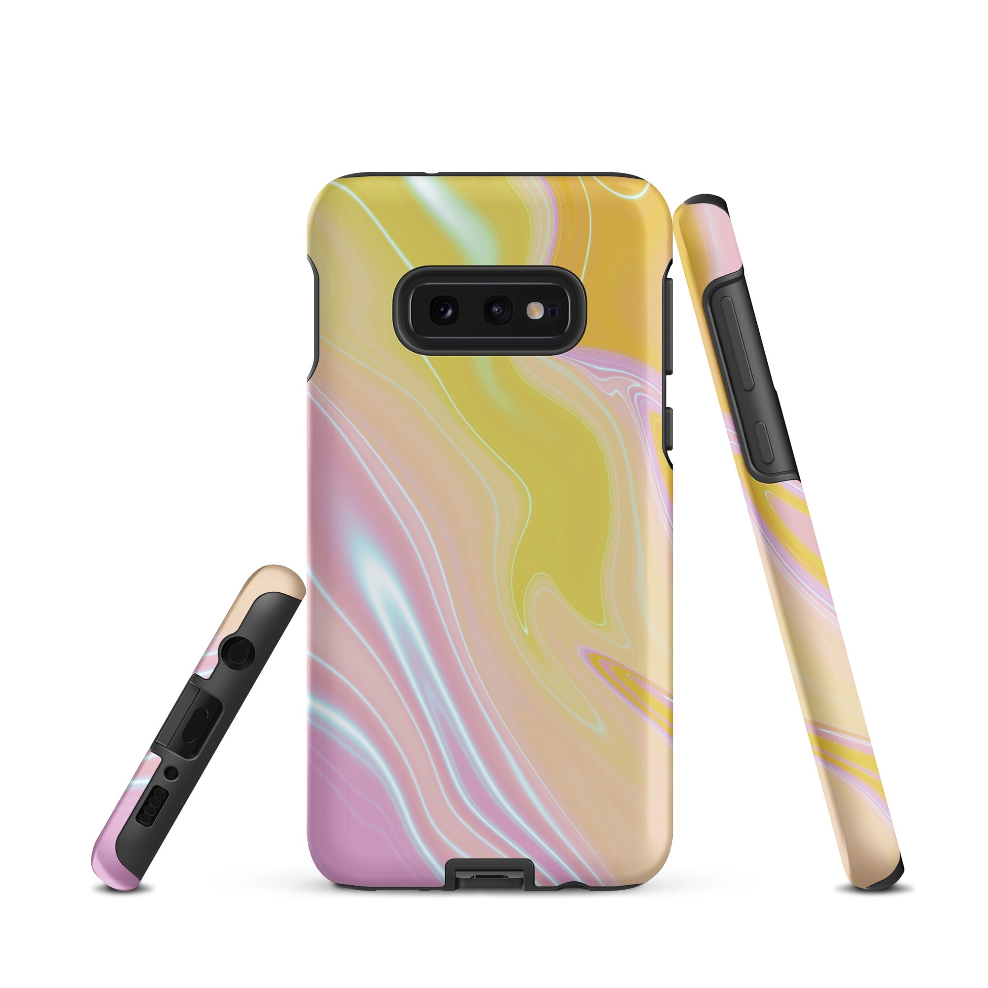 Tough case for Samsung® Marble Yellow and Pink