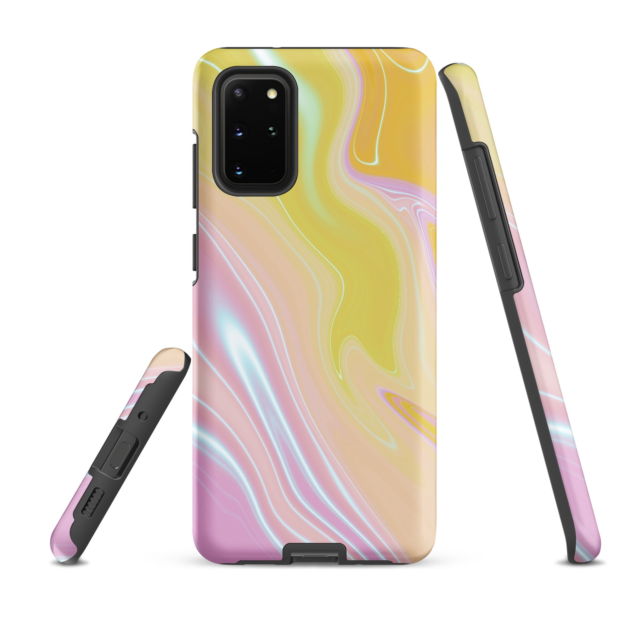 Tough case for Samsung® Marble Yellow and Pink