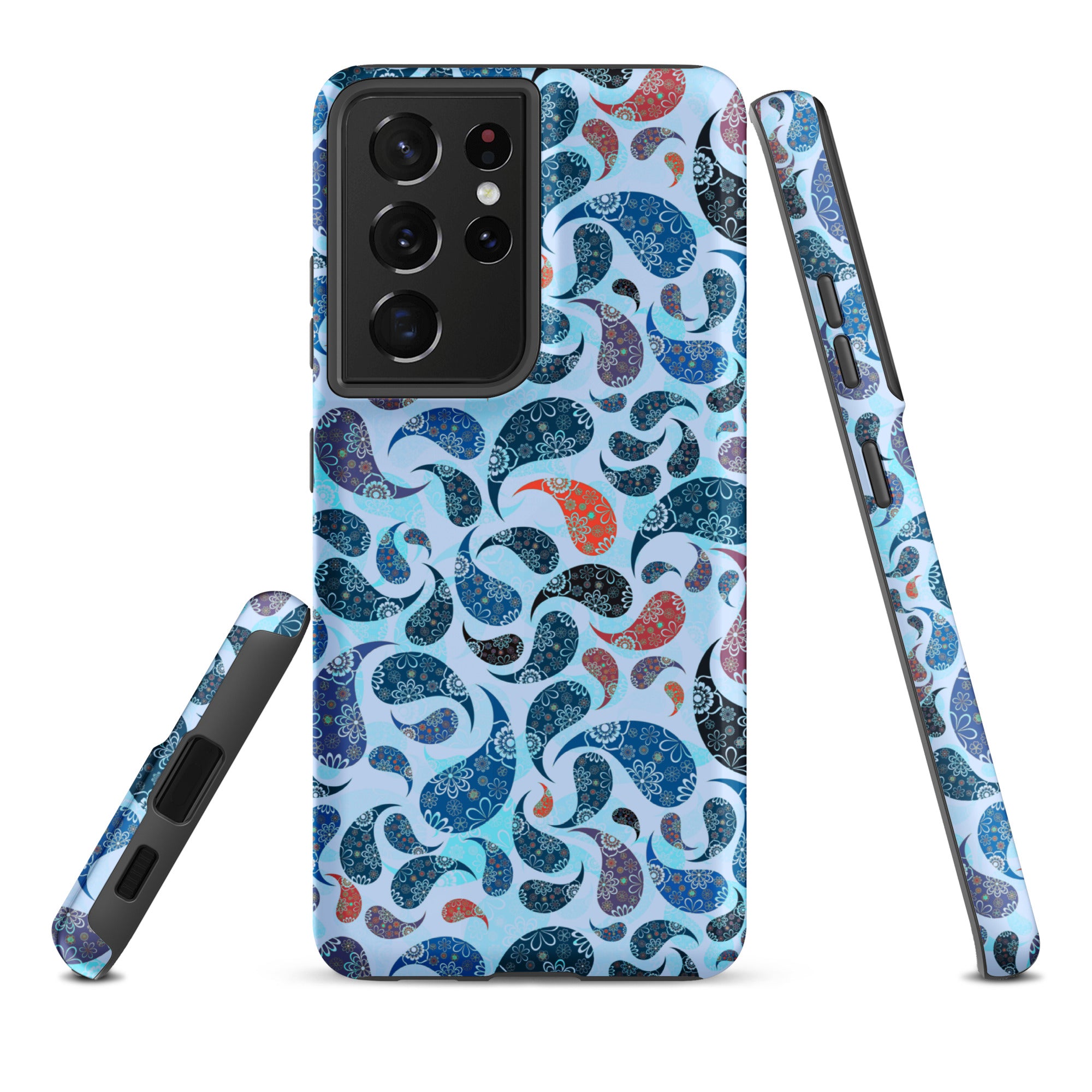 Tough case for Samsung® Paisley Blue