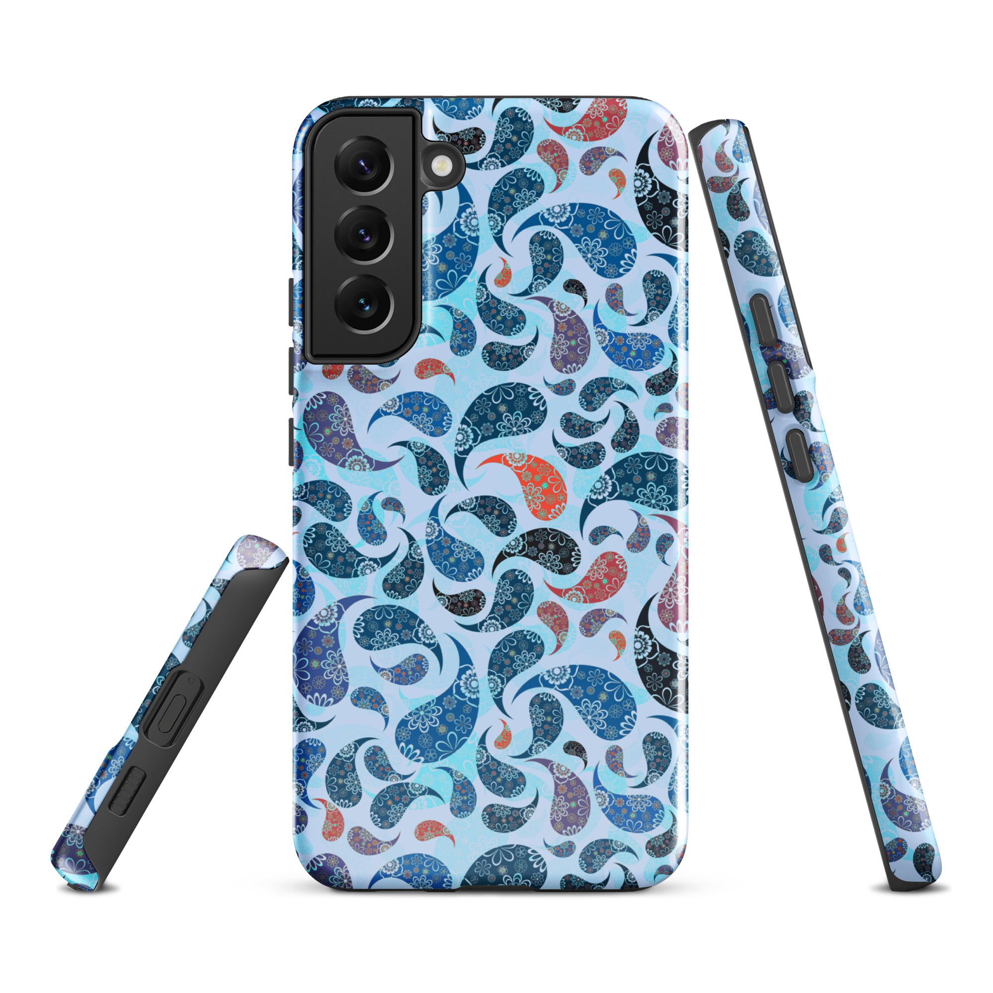 Tough case for Samsung® Paisley Blue