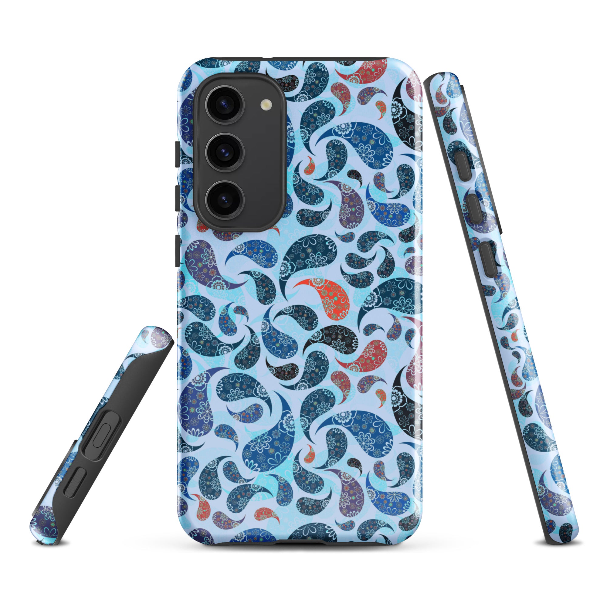 Tough case for Samsung® Paisley Blue