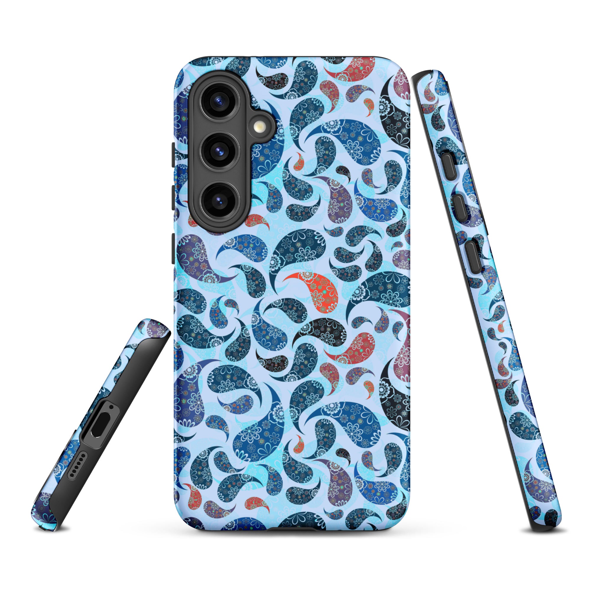 Tough case for Samsung® Paisley Blue