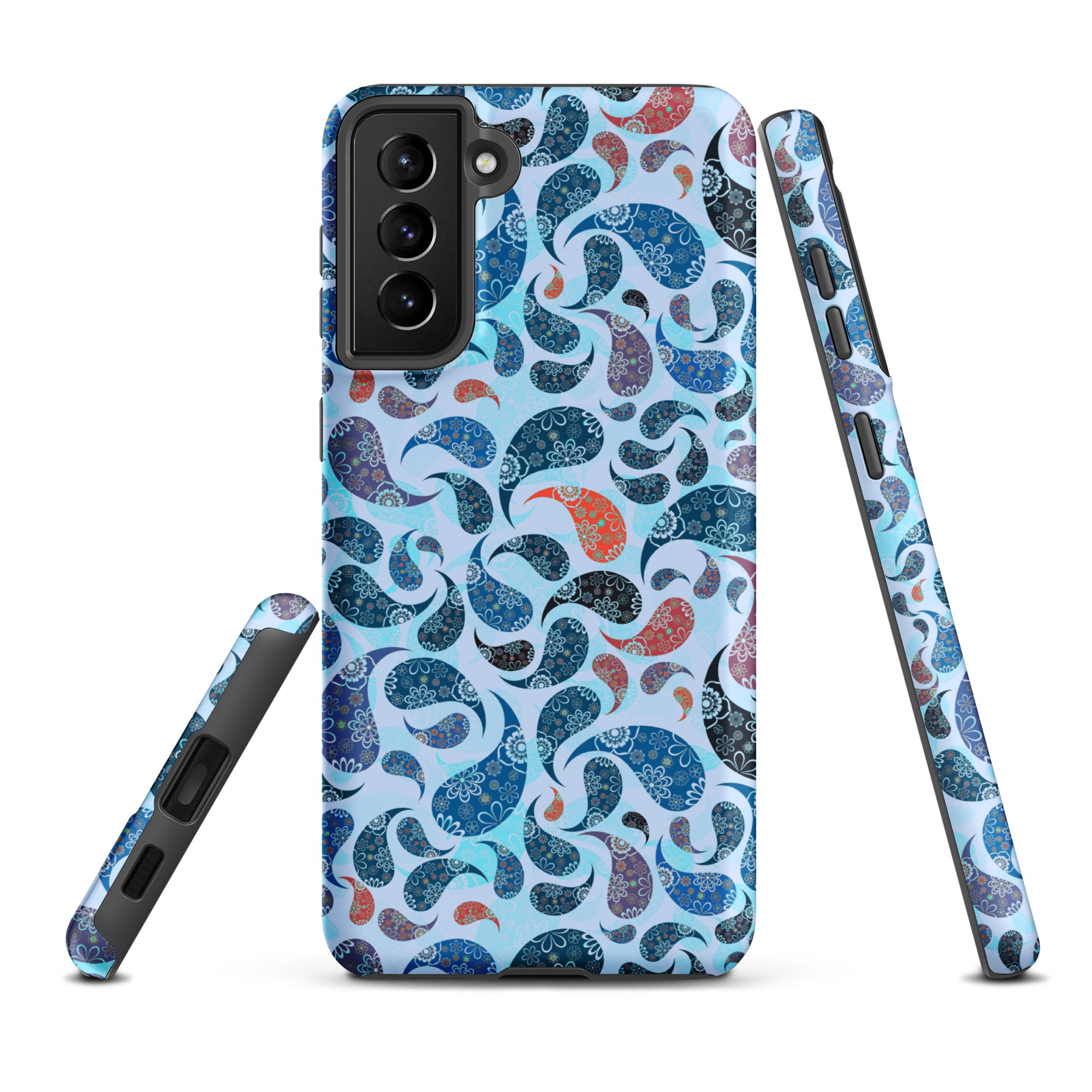 Tough case for Samsung® Paisley Blue