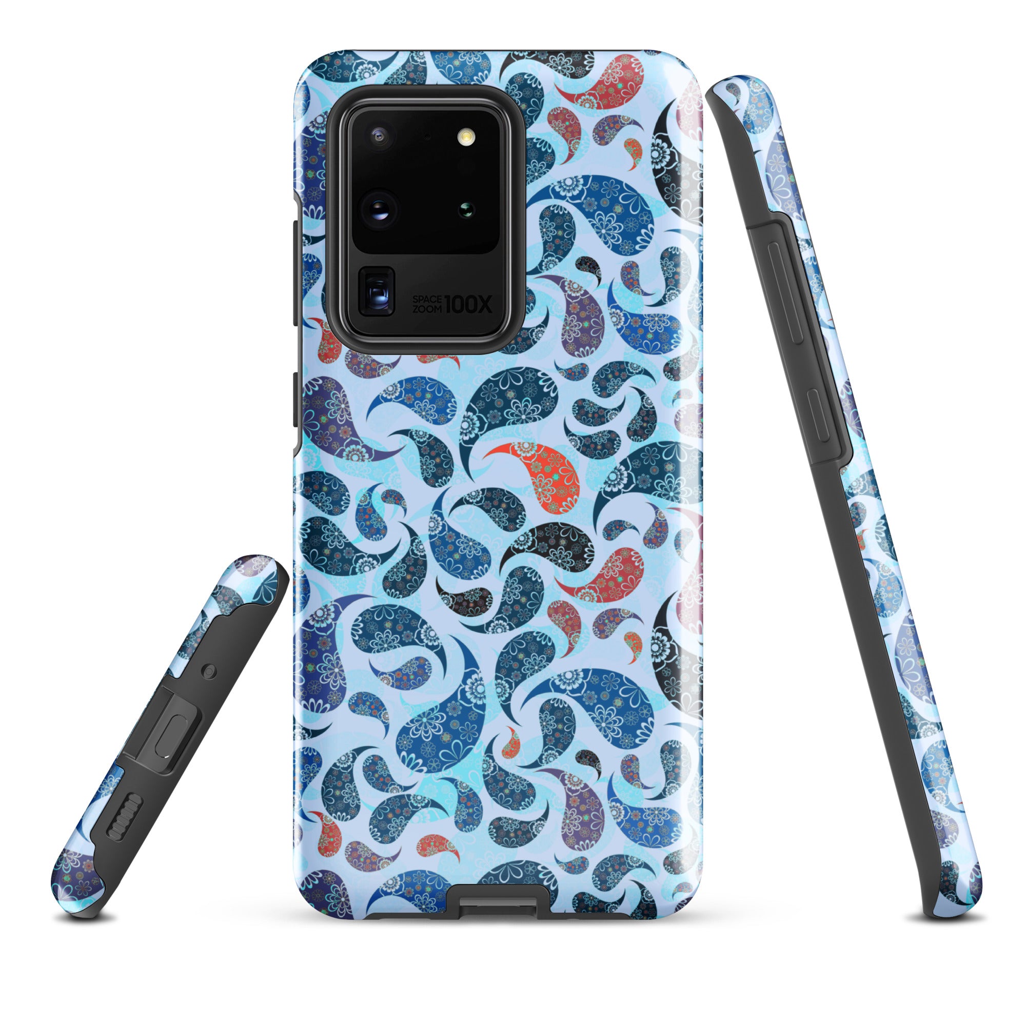 Tough case for Samsung® Paisley Blue