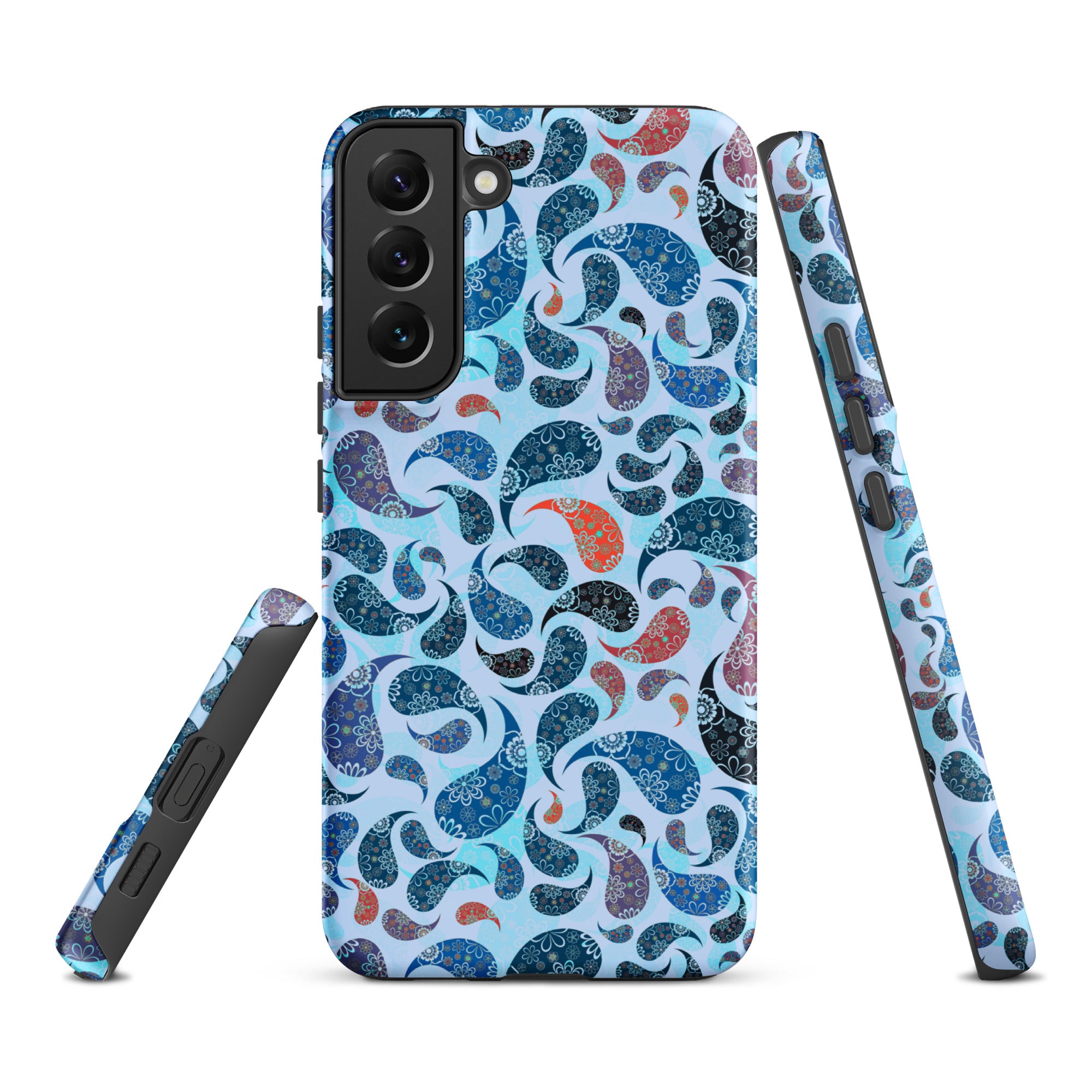 Tough case for Samsung® Paisley Blue