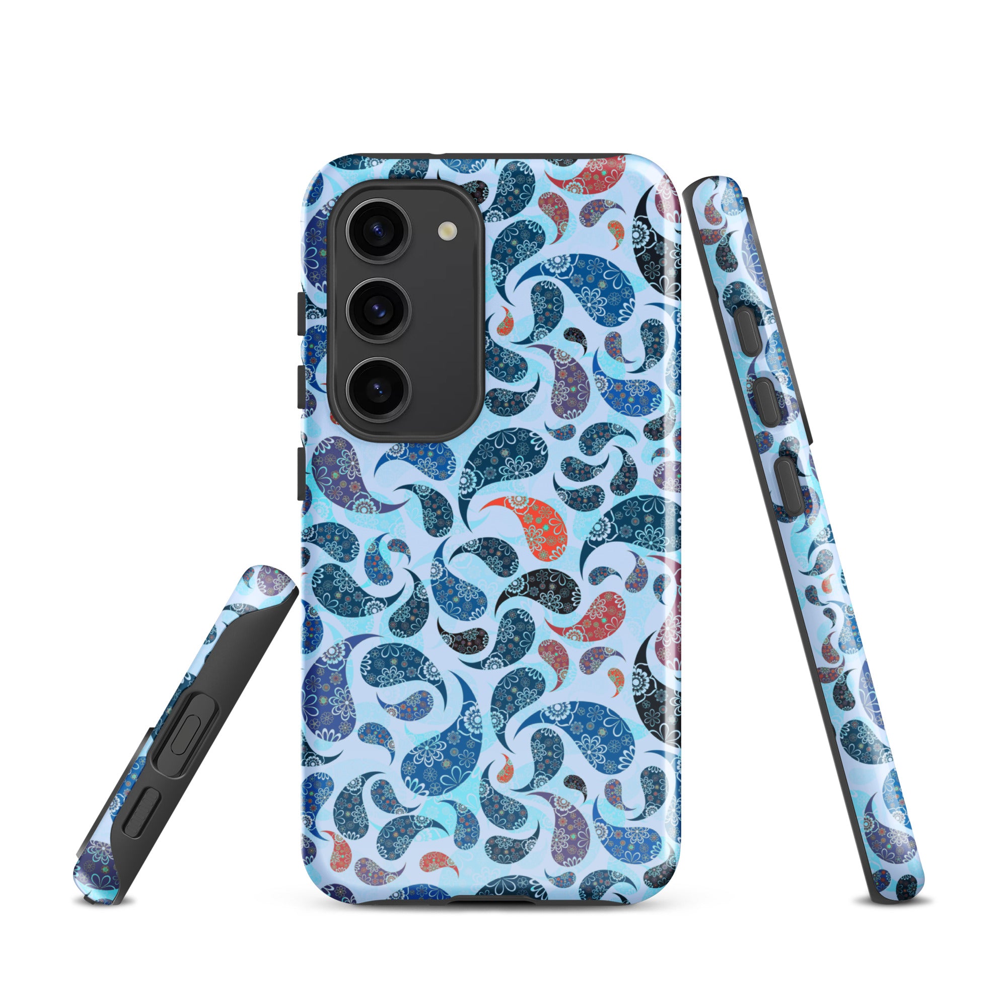 Tough case for Samsung® Paisley Blue