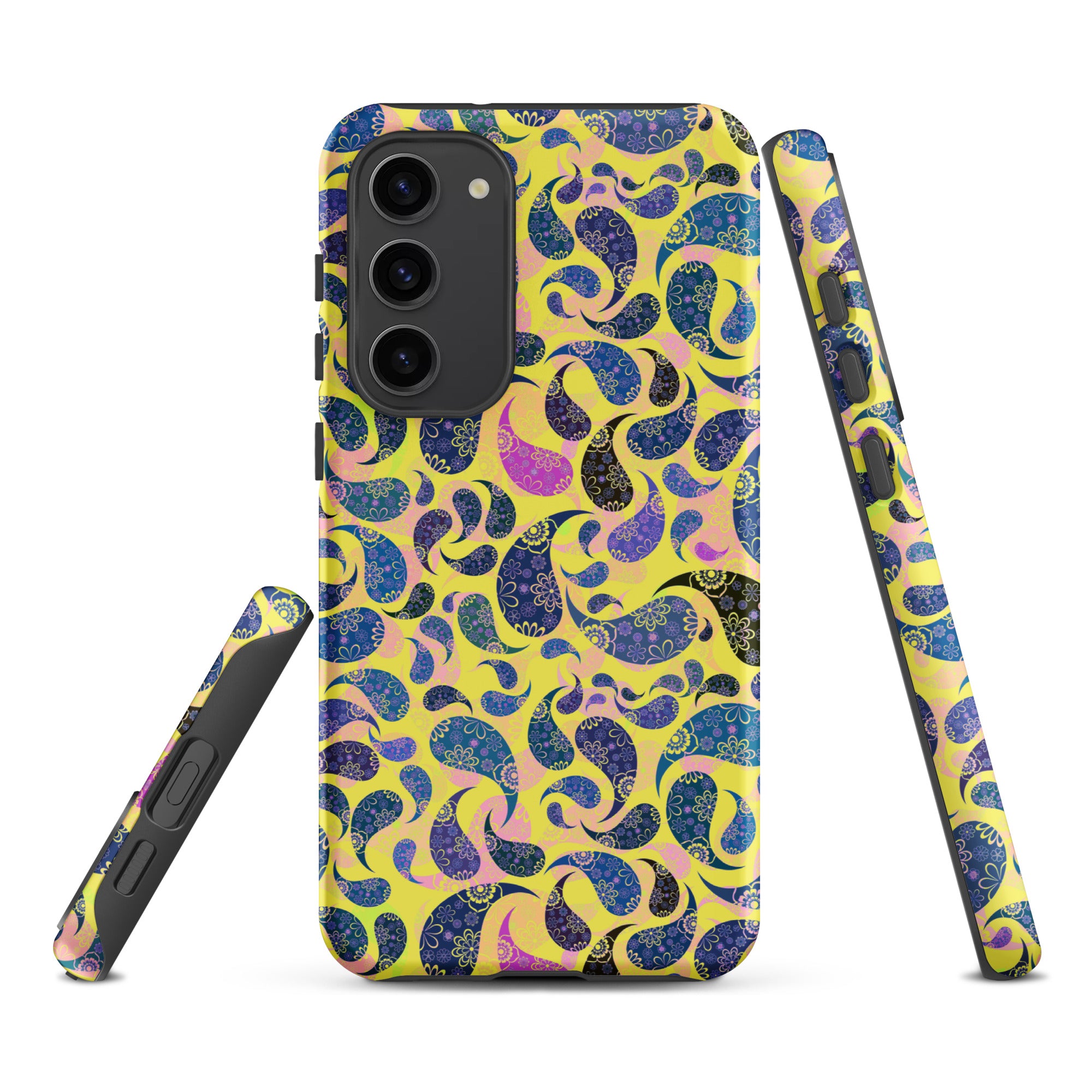 Tough case for Samsung® Paisley Dark Yellow