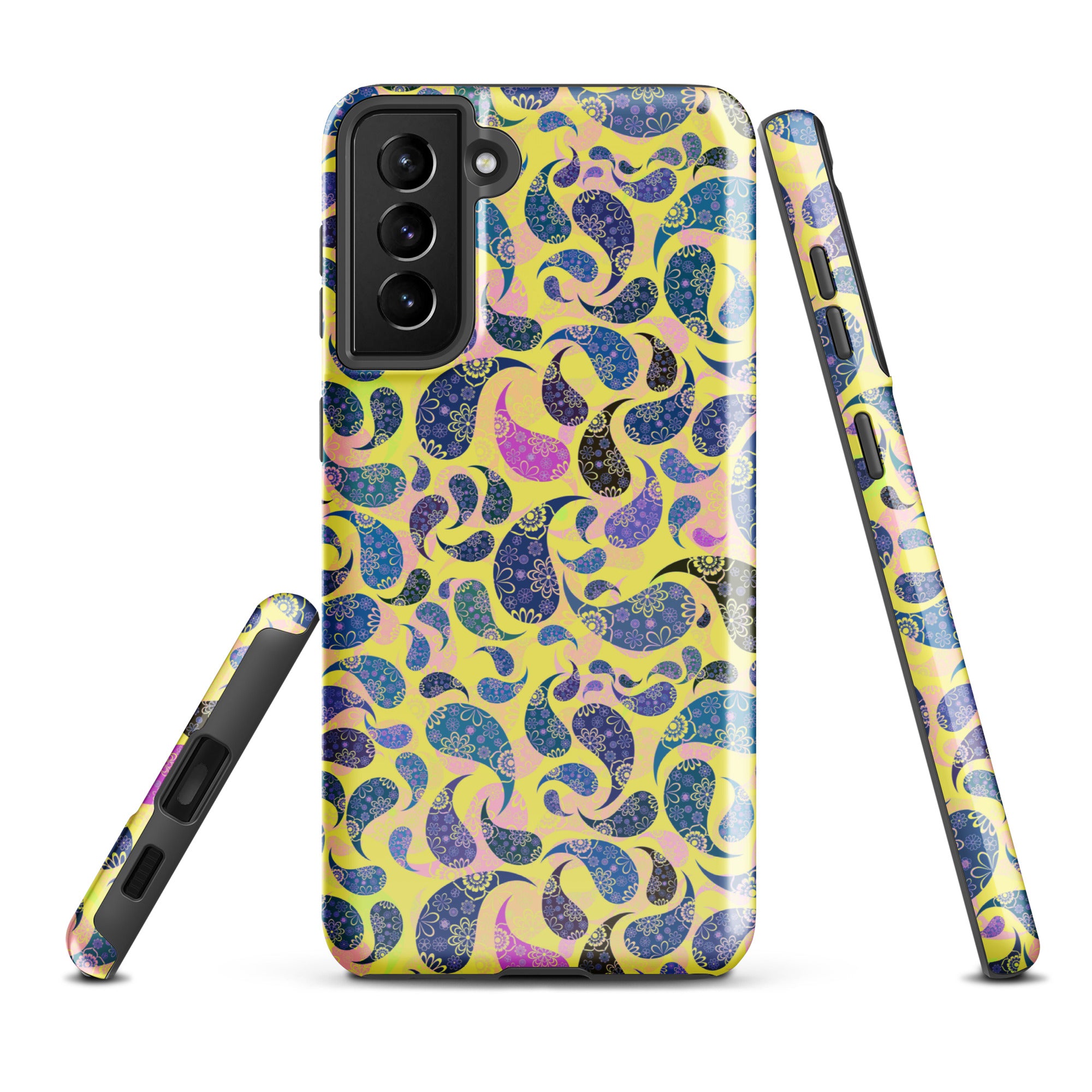 Tough case for Samsung® Paisley Dark Yellow
