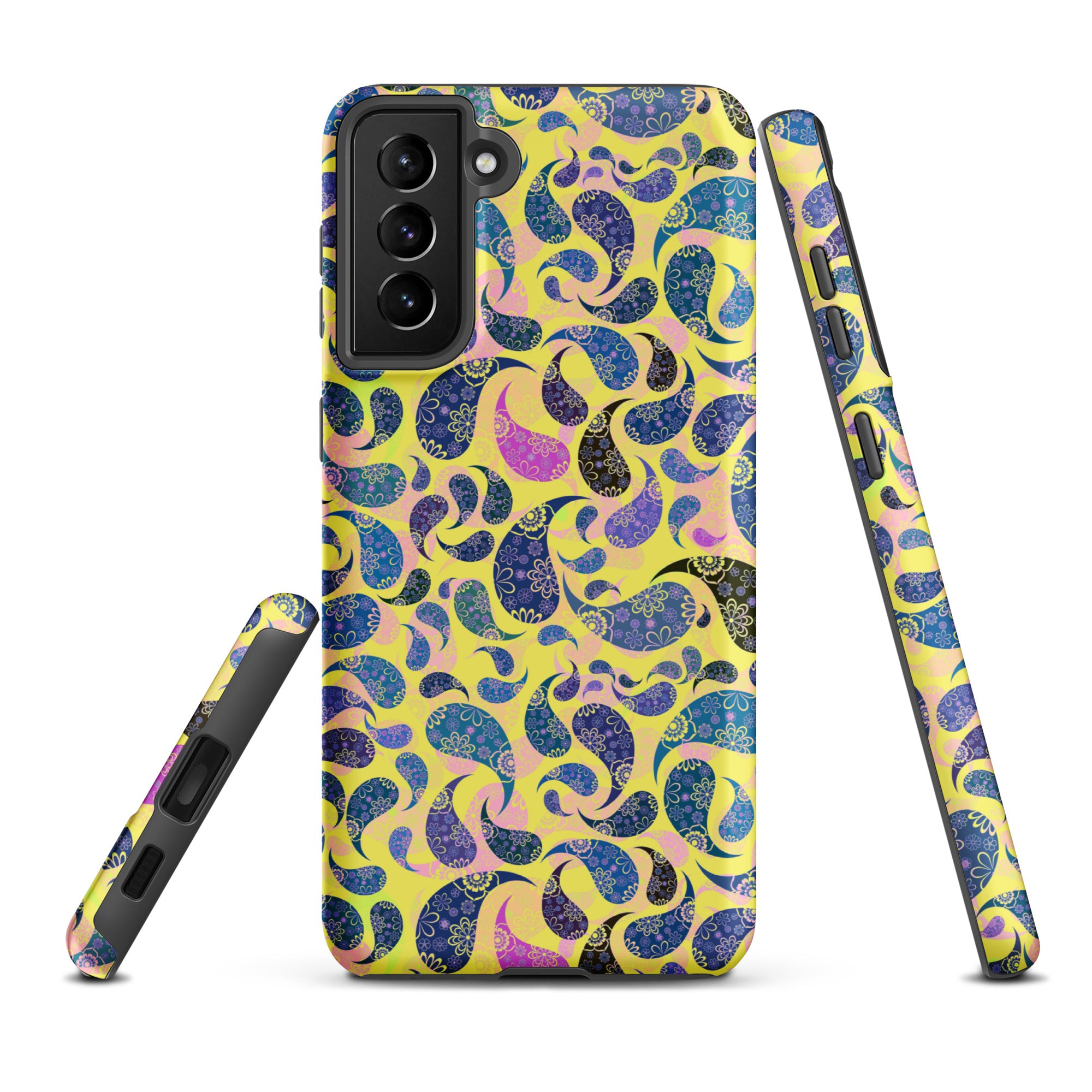 Tough case for Samsung® Paisley Dark Yellow
