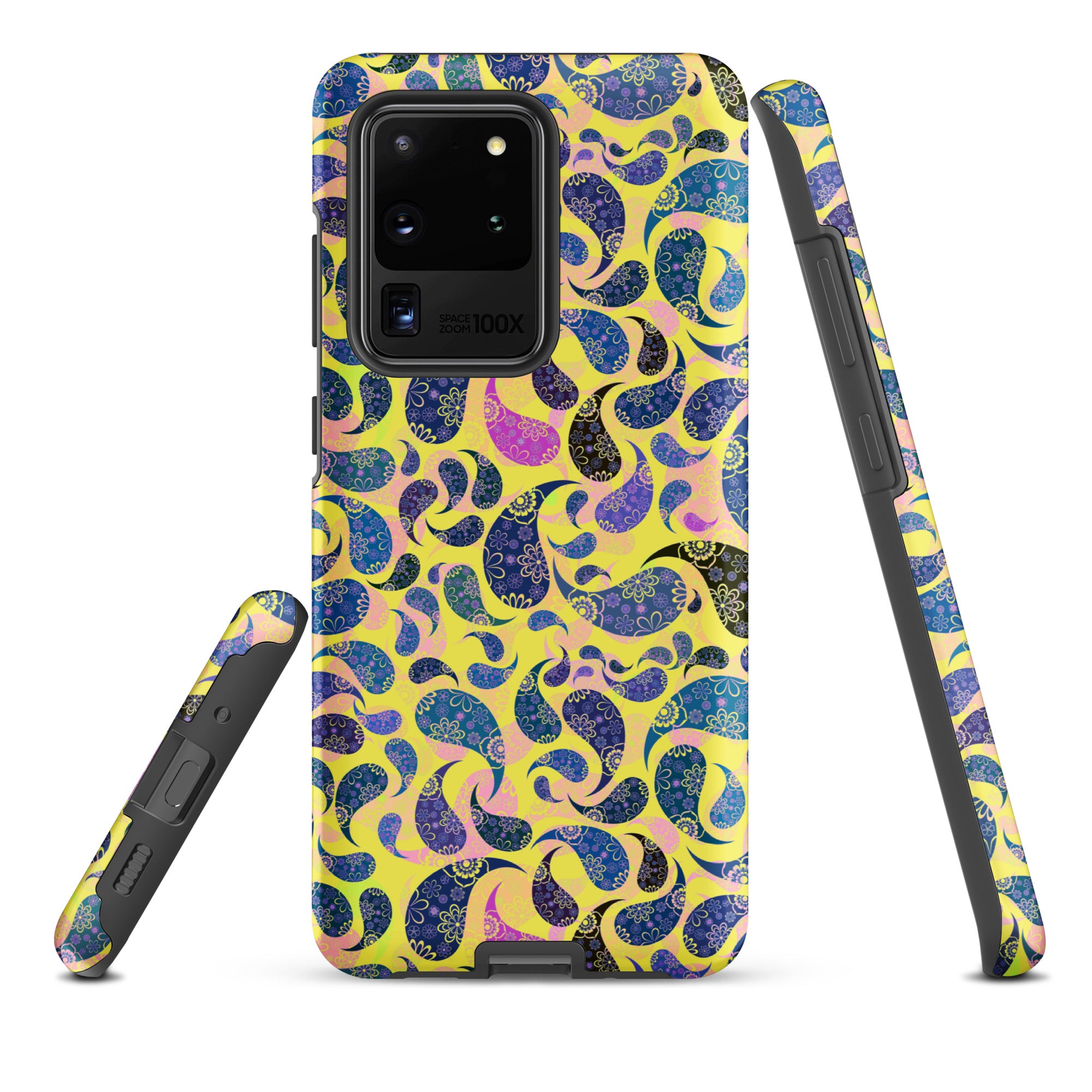 Tough case for Samsung® Paisley Dark Yellow