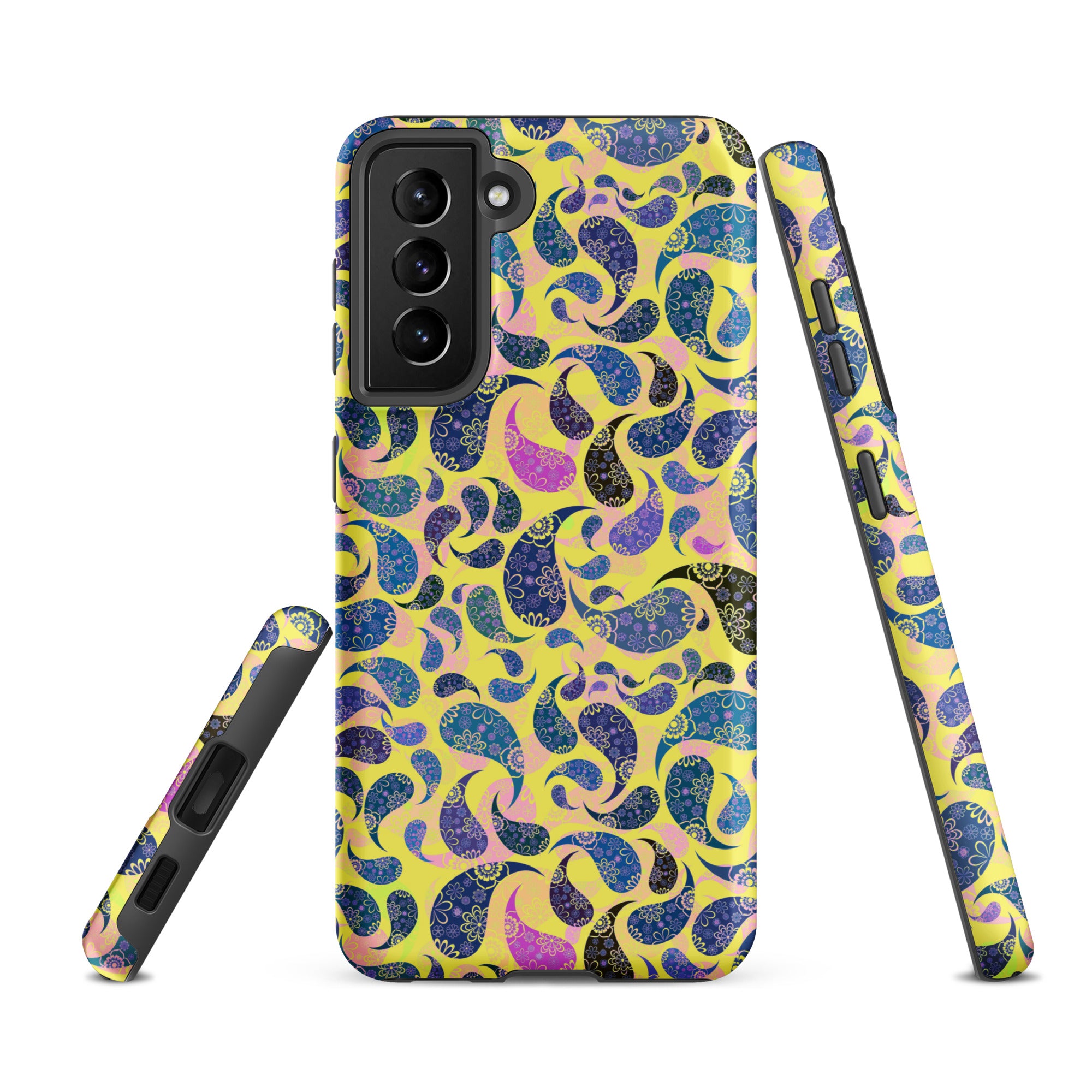 Tough case for Samsung® Paisley Dark Yellow