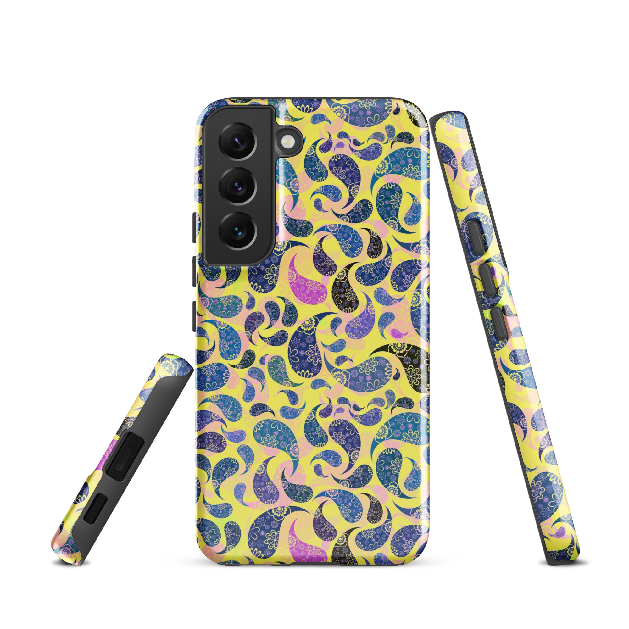 Tough case for Samsung® Paisley Dark Yellow