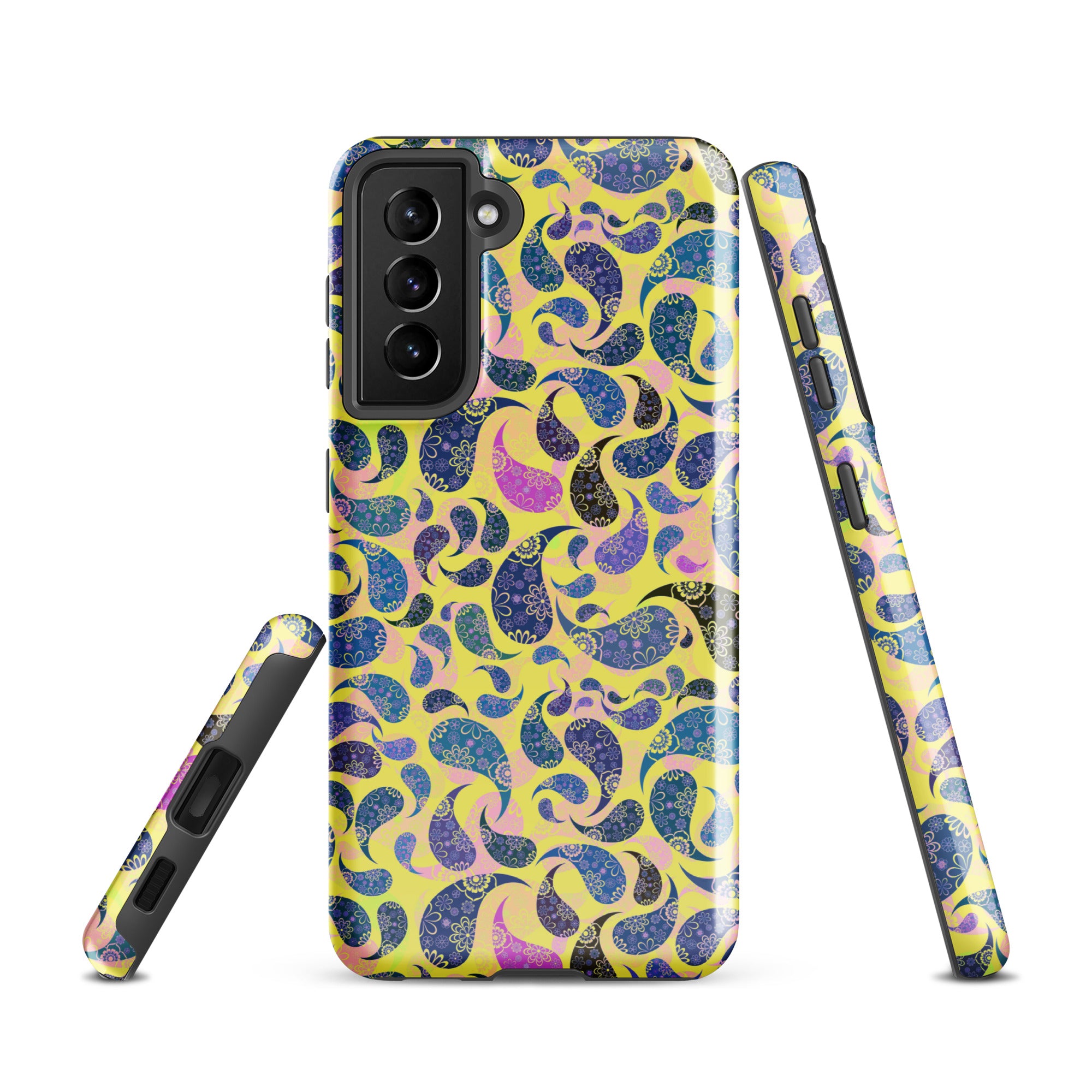 Tough case for Samsung® Paisley Dark Yellow