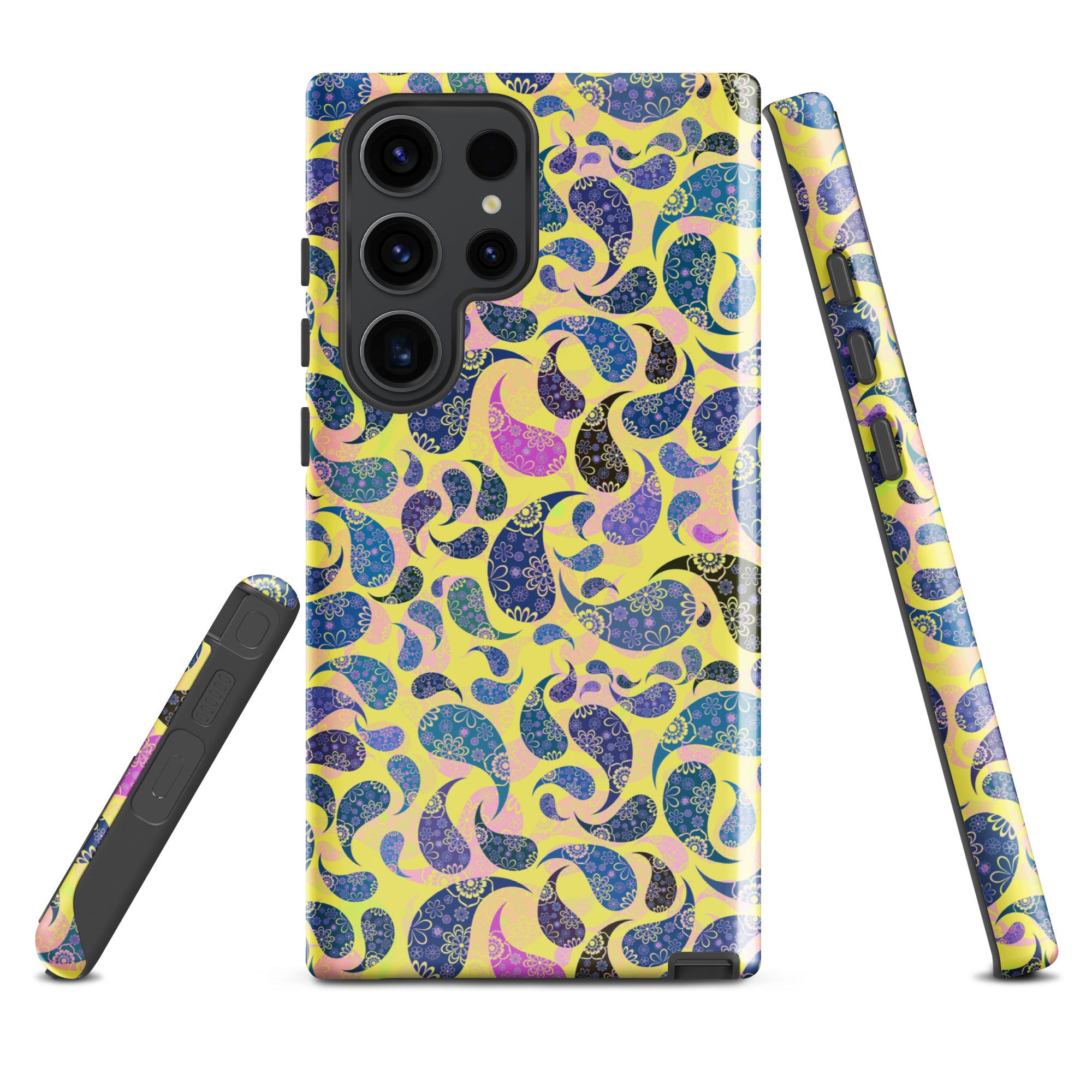 Tough case for Samsung® Paisley Dark Yellow