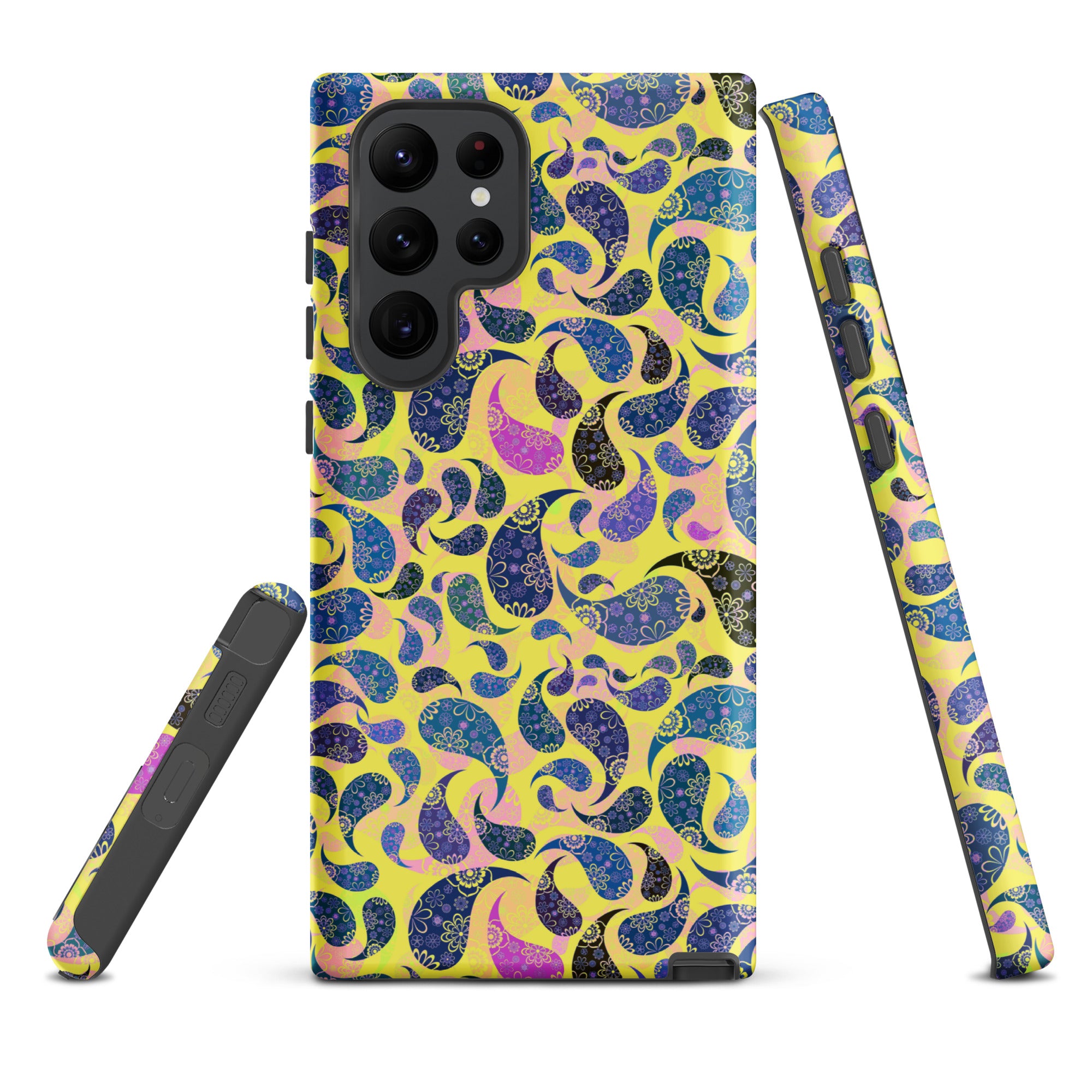 Tough case for Samsung® Paisley Dark Yellow