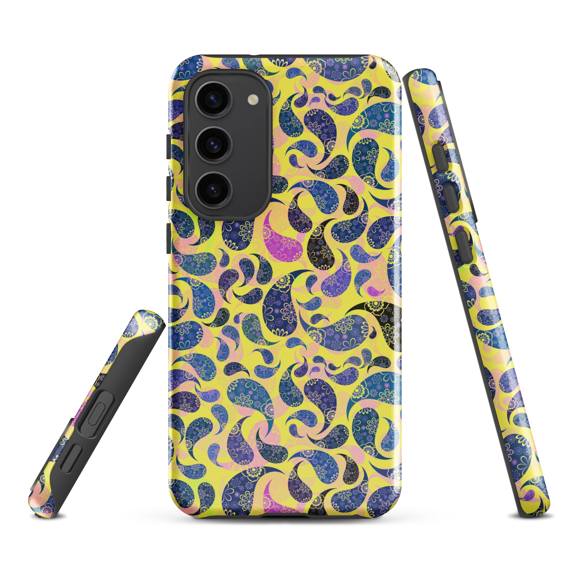 Tough case for Samsung® Paisley Dark Yellow